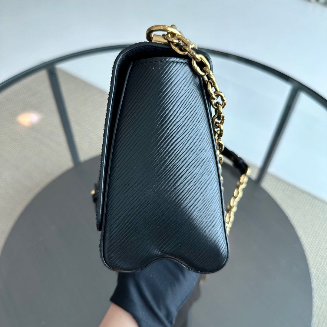 Louis Vuitton LV Twist MM EPI Leather Noir Black GHW - Luxury Evermore