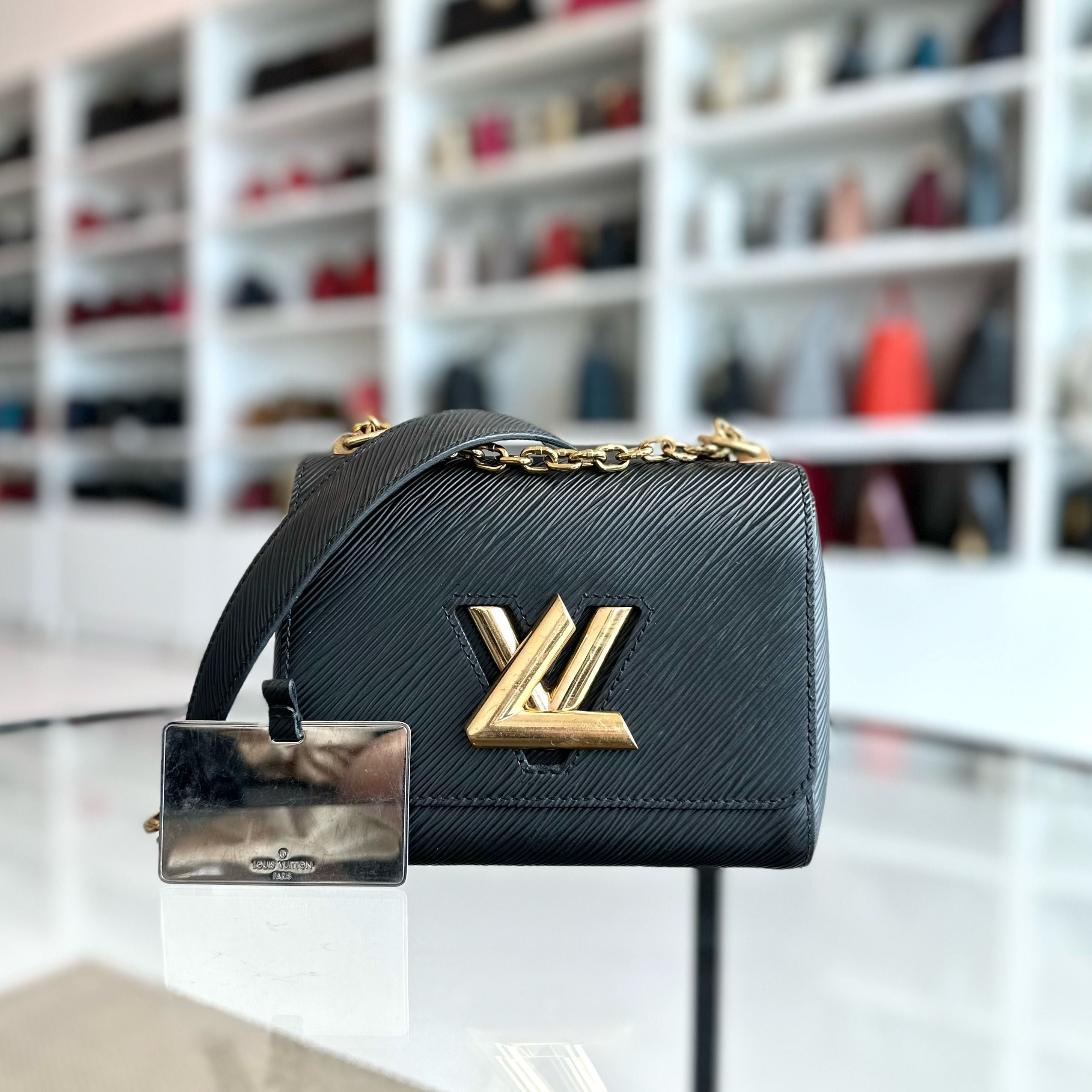 Louis Vuitton LV Twist PM EPI Leather Noir Black GHW - Luxury Evermore