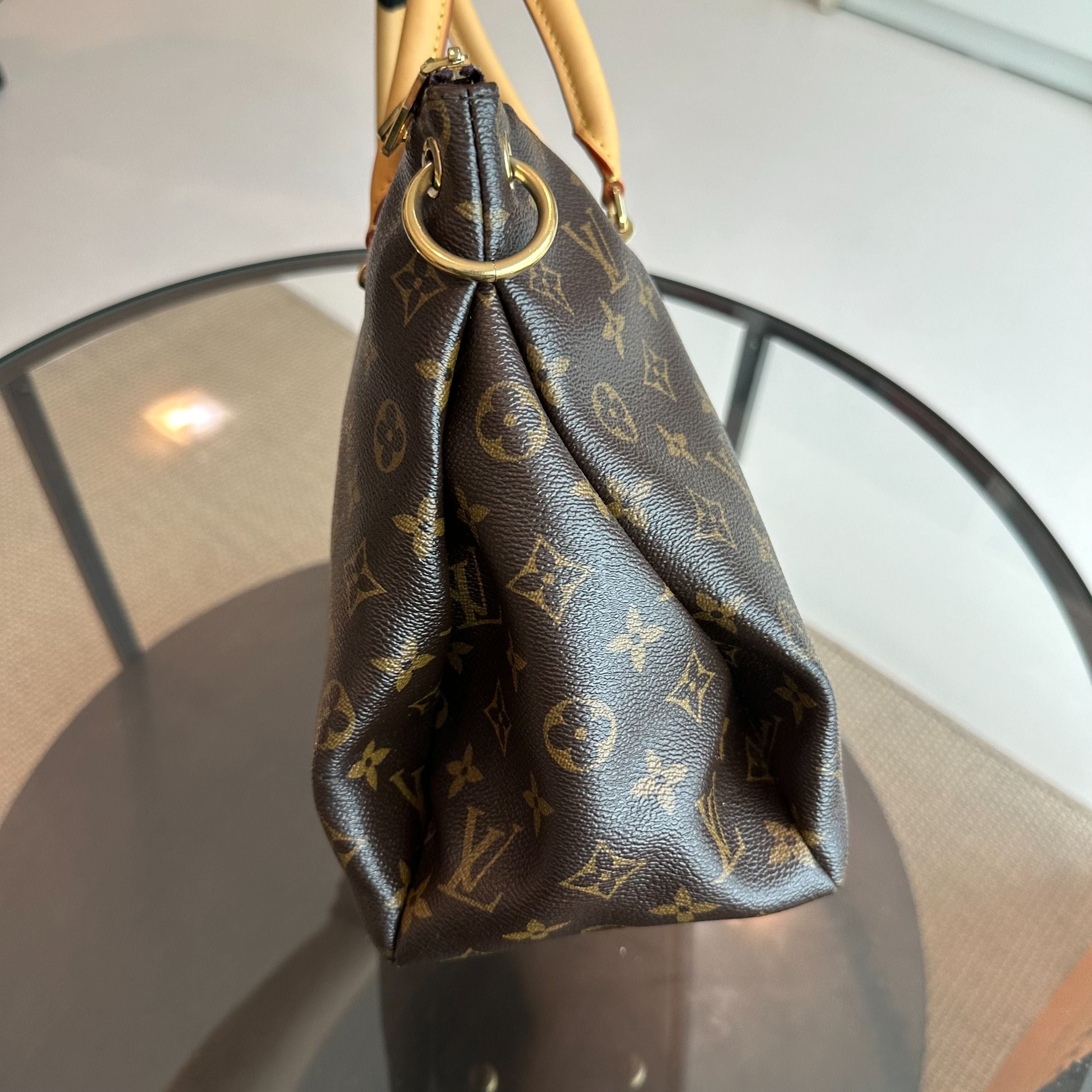 Louis Vuitton Pallas MM Monogram Violet Shoulder Bag - Luxury Evermore