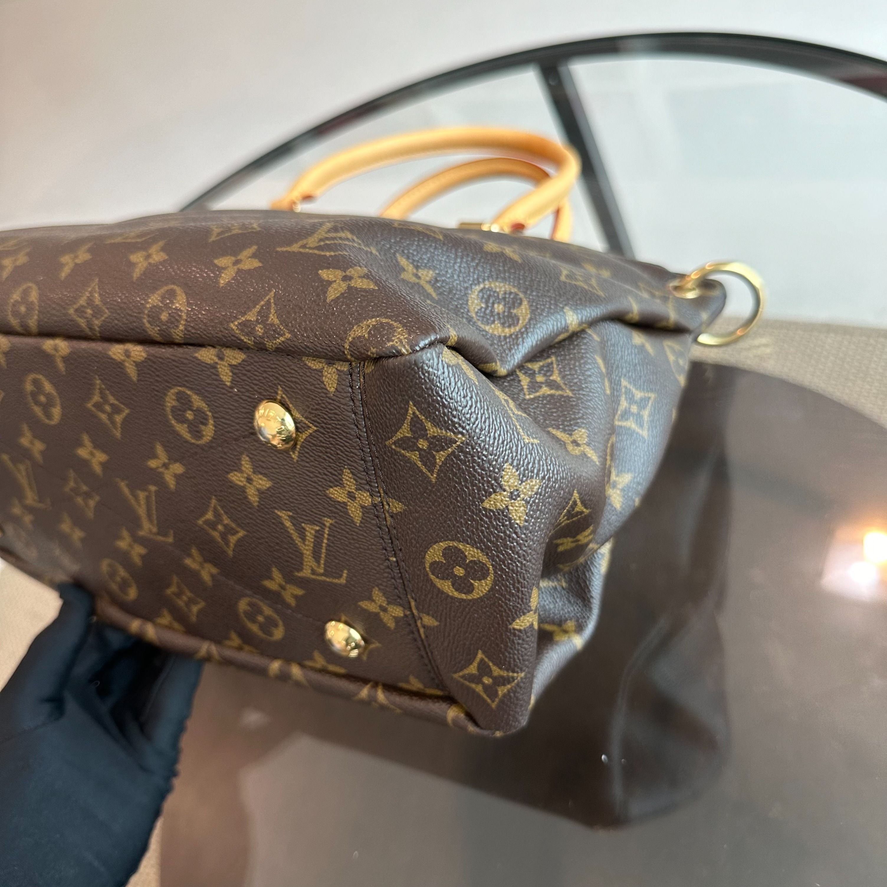 Louis Vuitton Pallas MM Monogram Violet Shoulder Bag - Luxury Evermore