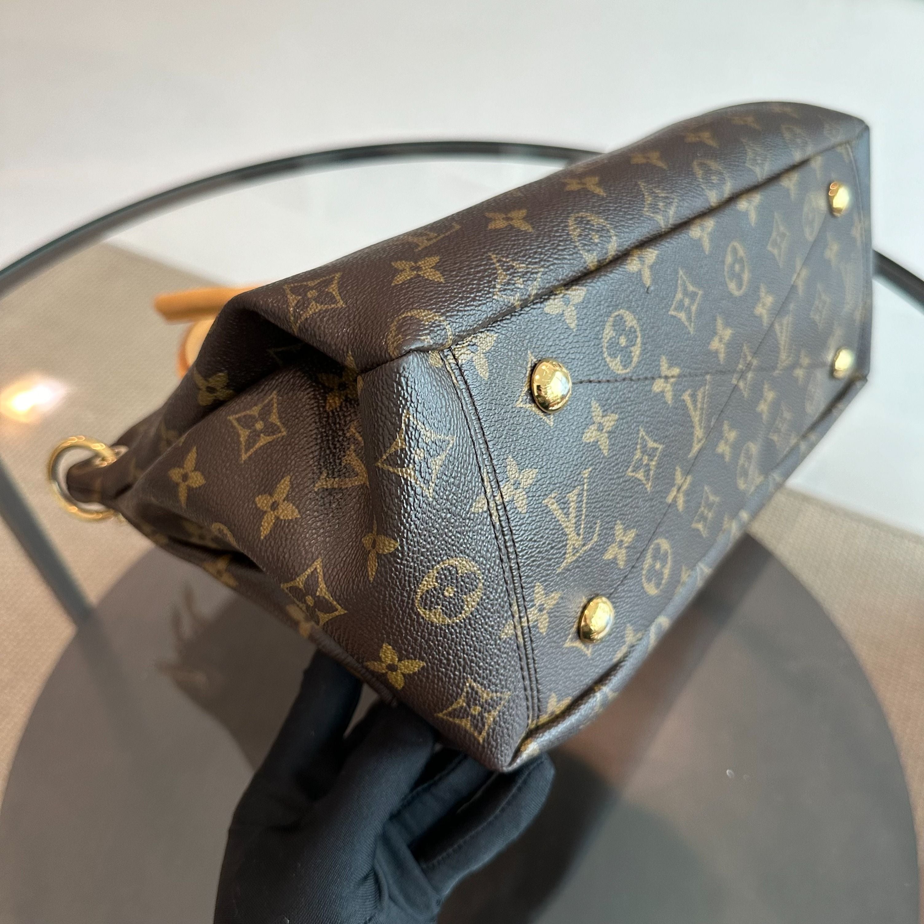 Louis Vuitton Pallas MM Monogram Violet Shoulder Bag - Luxury Evermore