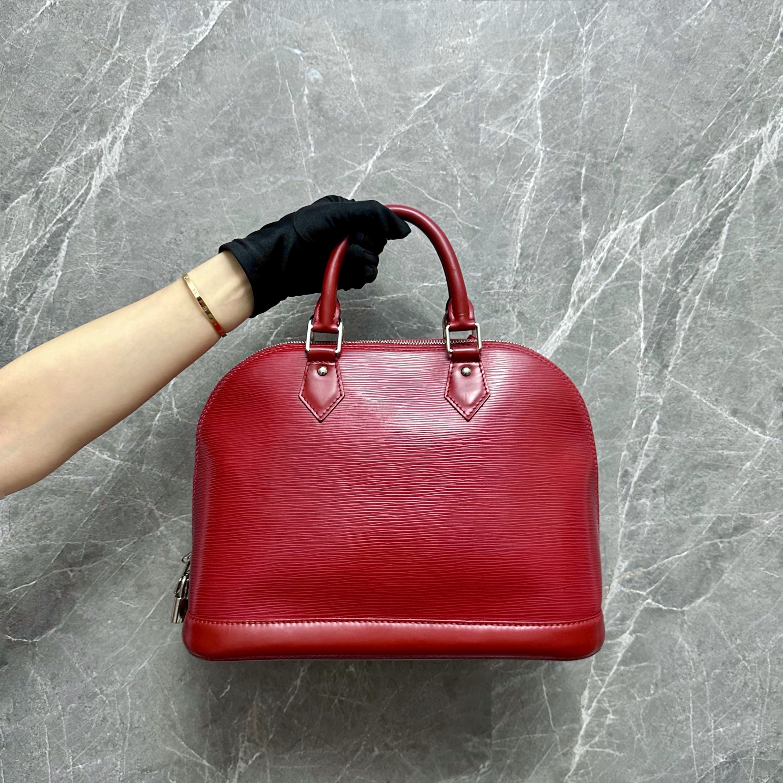 LV Alam PM EPI Leather Red SHW Louis Vuitton - Luxury Evermore