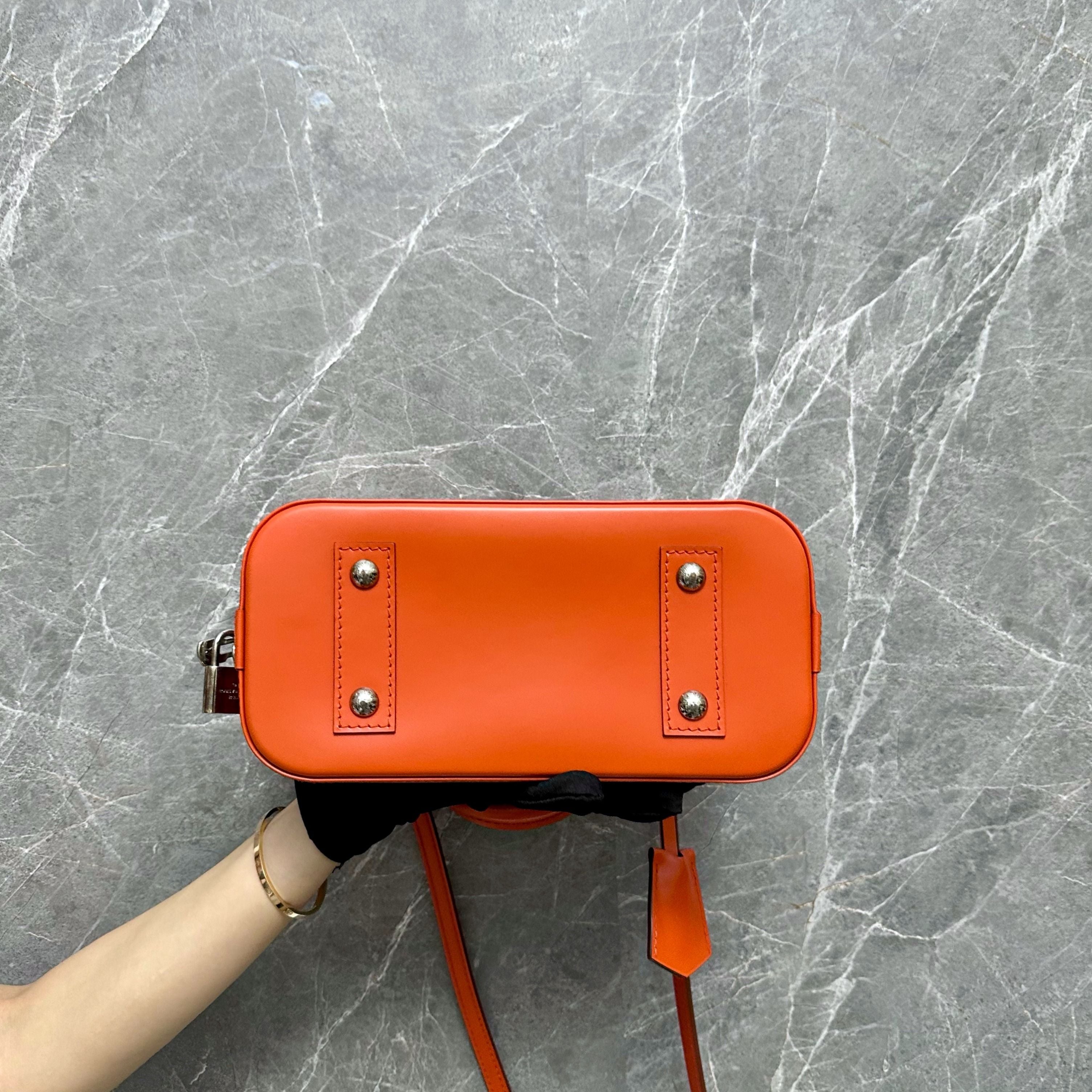 LV Alma BB EPI Leather Orange SHW Louis Vuitton - Luxury Evermore