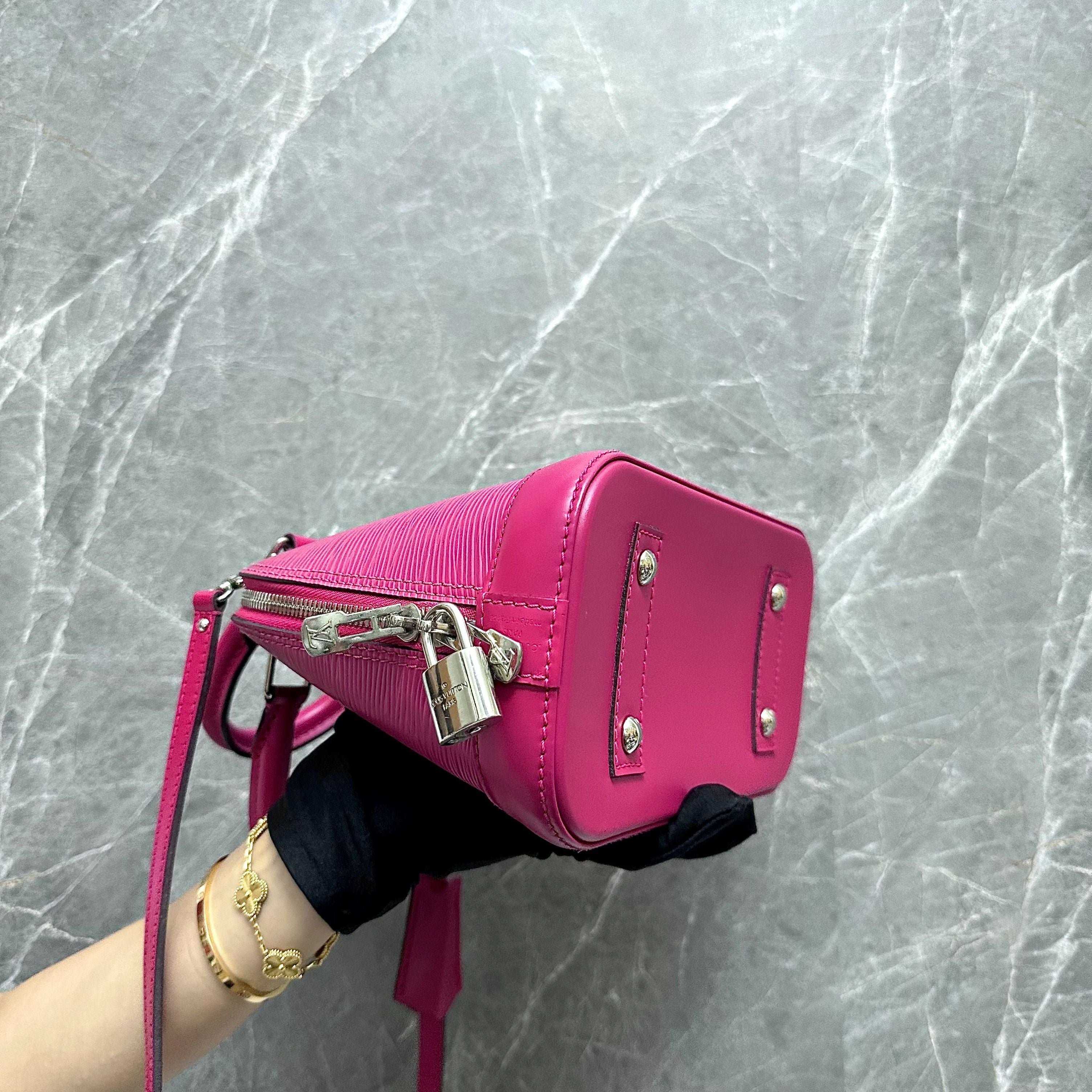 LV Alma BB EPI Leather Pink SHW - Luxury Evermore