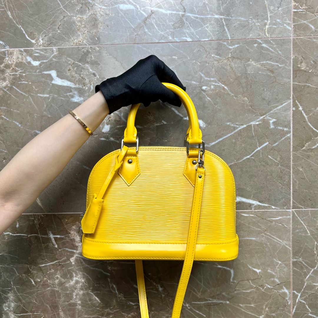 LV Alma BB EPI Leather Yellow - Luxury Evermore