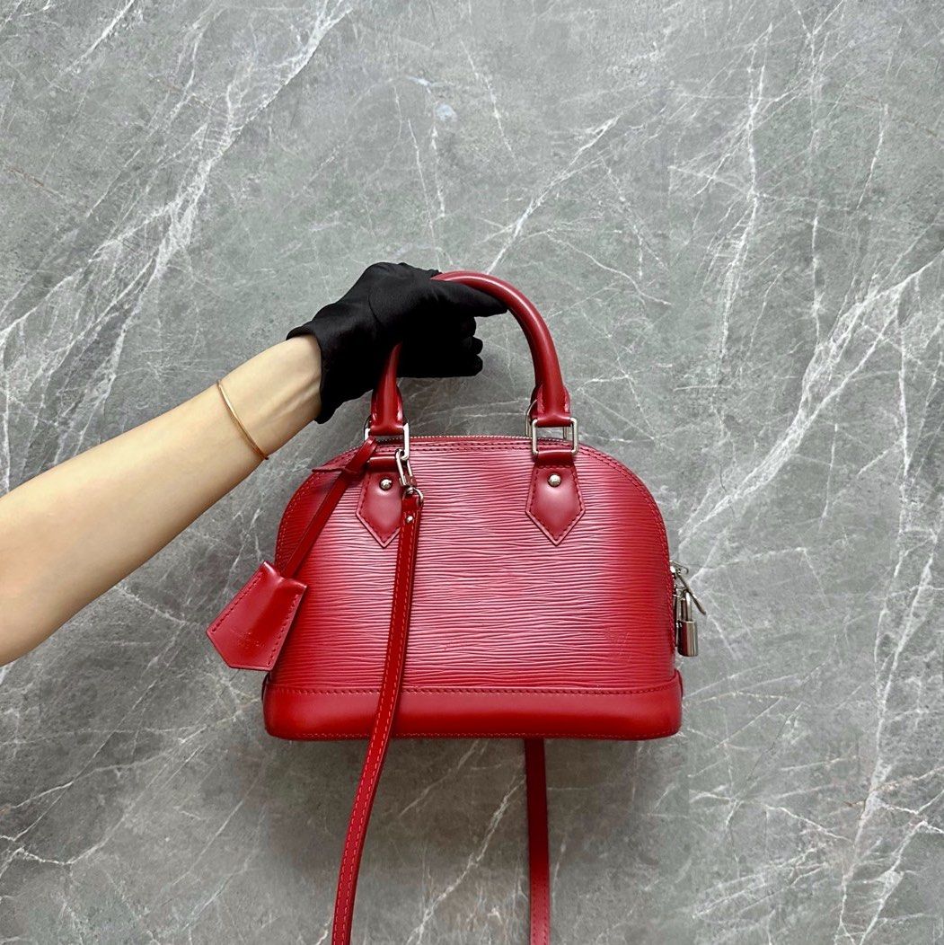 LV Alma BB EPI Red SHW Louis Vuitton - Luxury Evermore