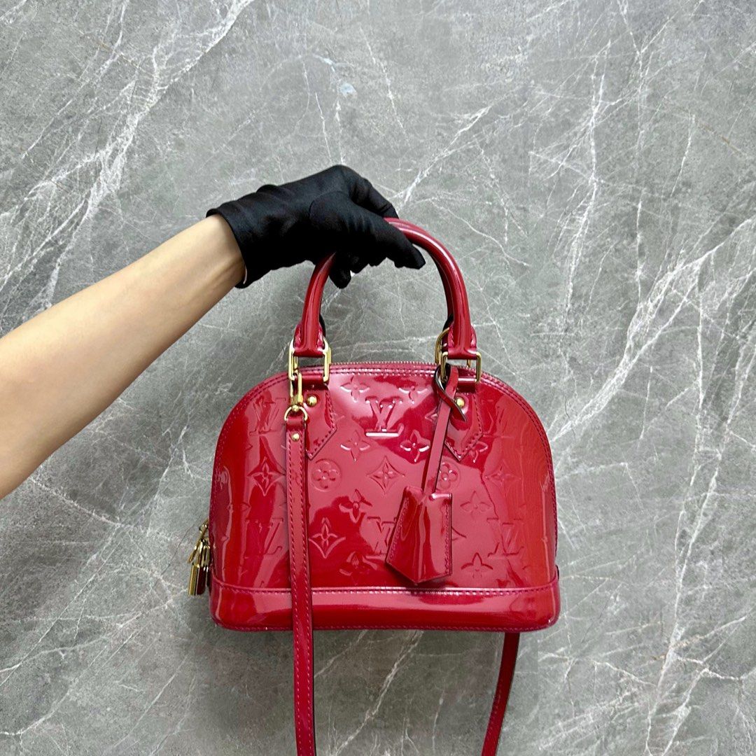 LV Alma BB Red Vernis GHW - Luxury Evermore