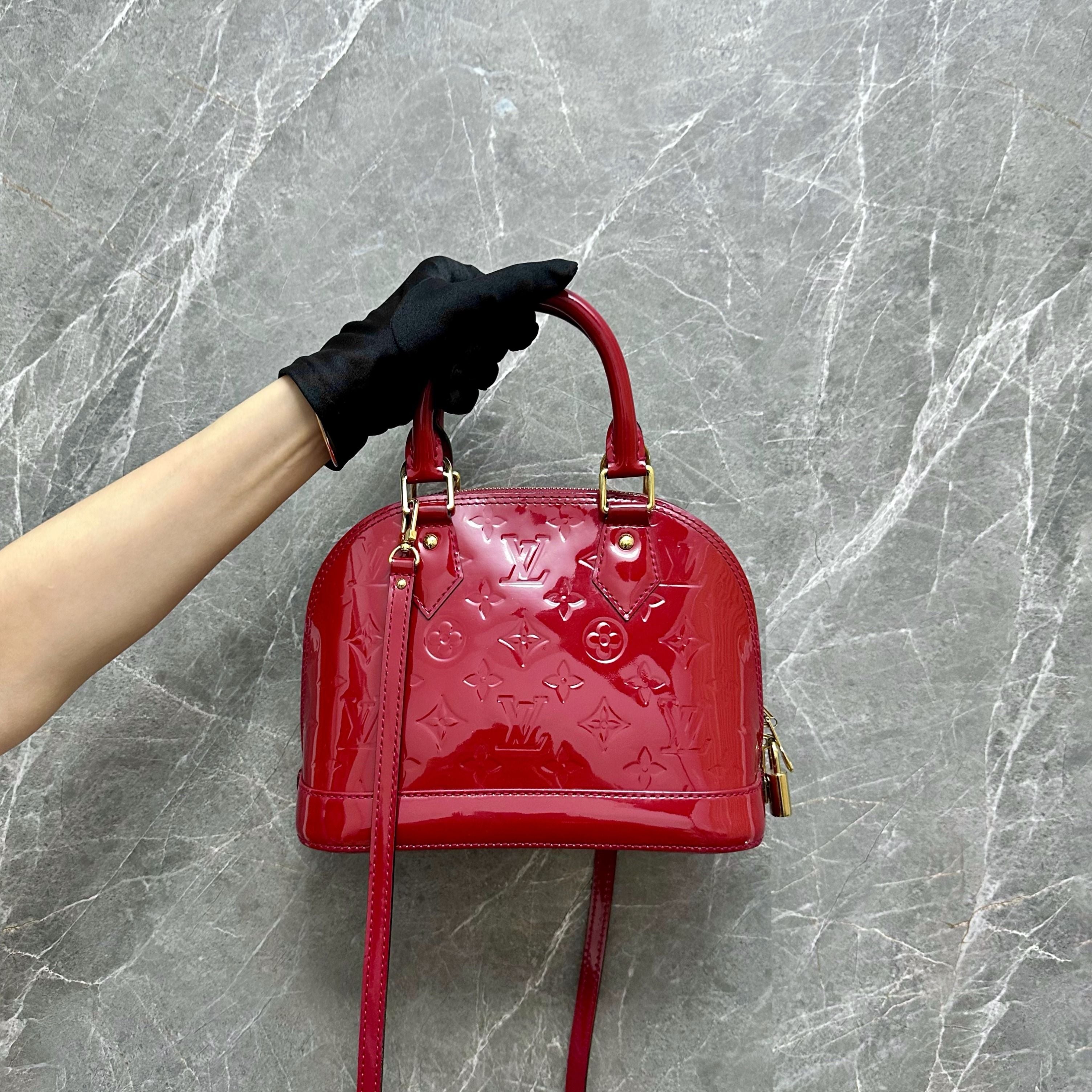 LV Alma BB Red Vernis GHW - Luxury Evermore