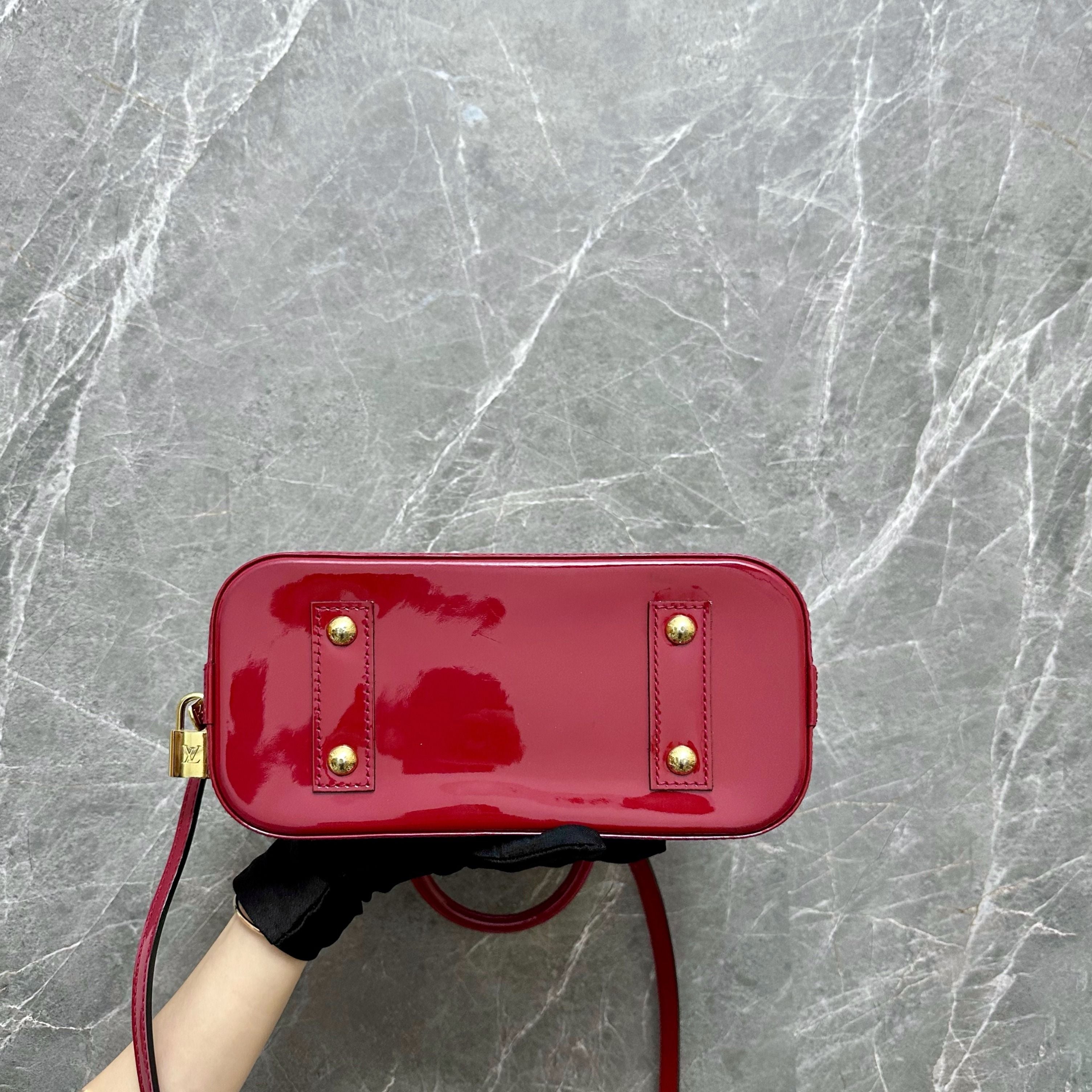 LV Alma BB Red Vernis GHW - Luxury Evermore