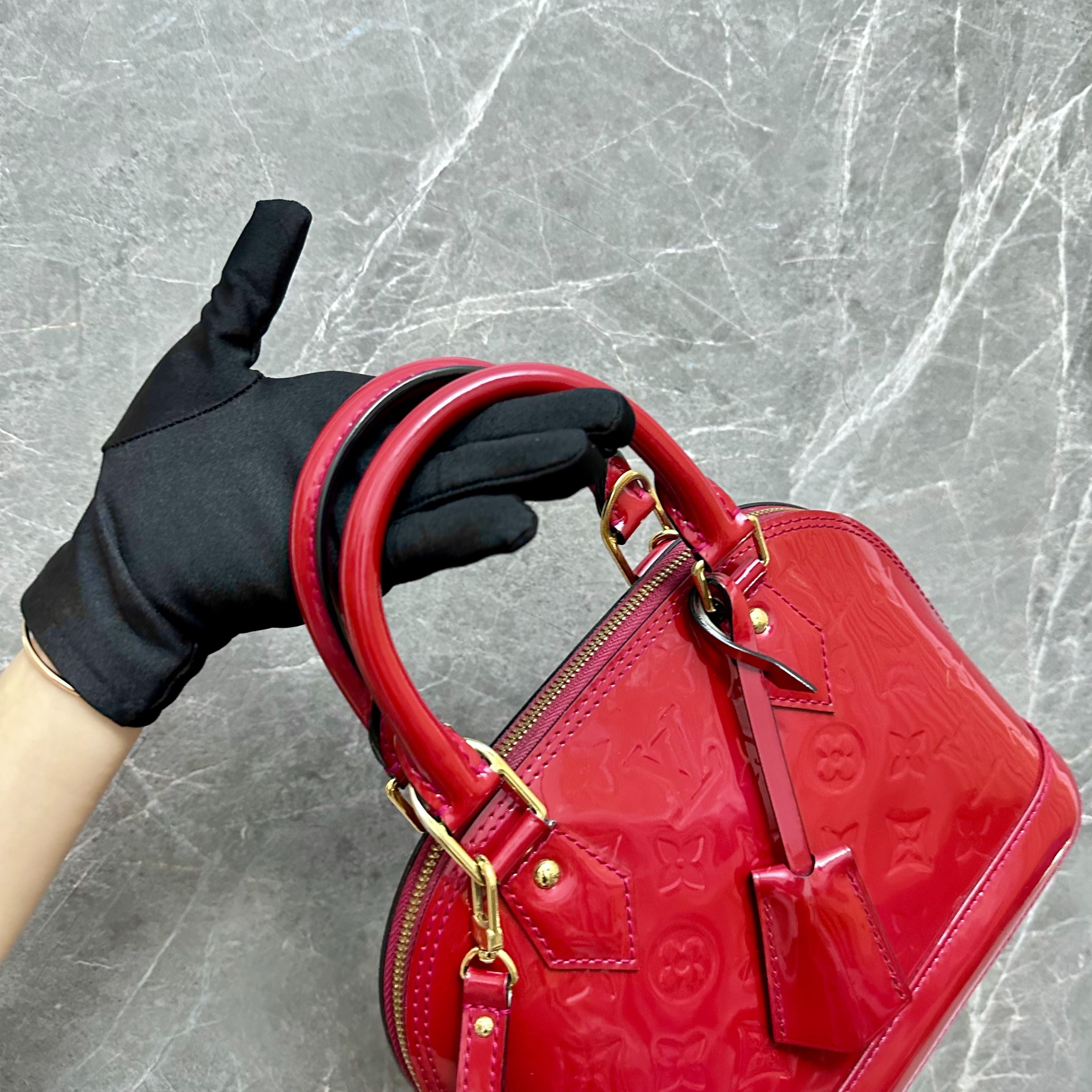 LV Alma BB Red Vernis GHW - Luxury Evermore