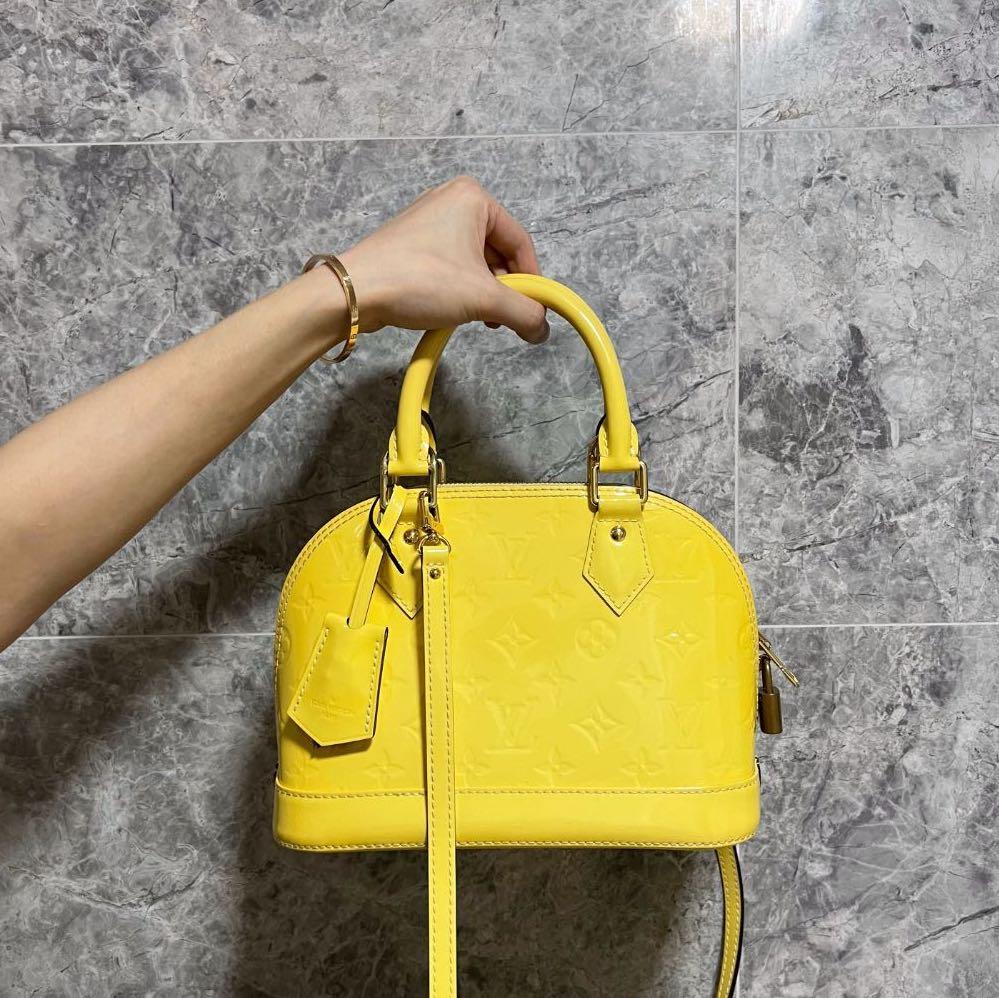 LV Alma BB Yellow Vernis GHW - Luxury Evermore