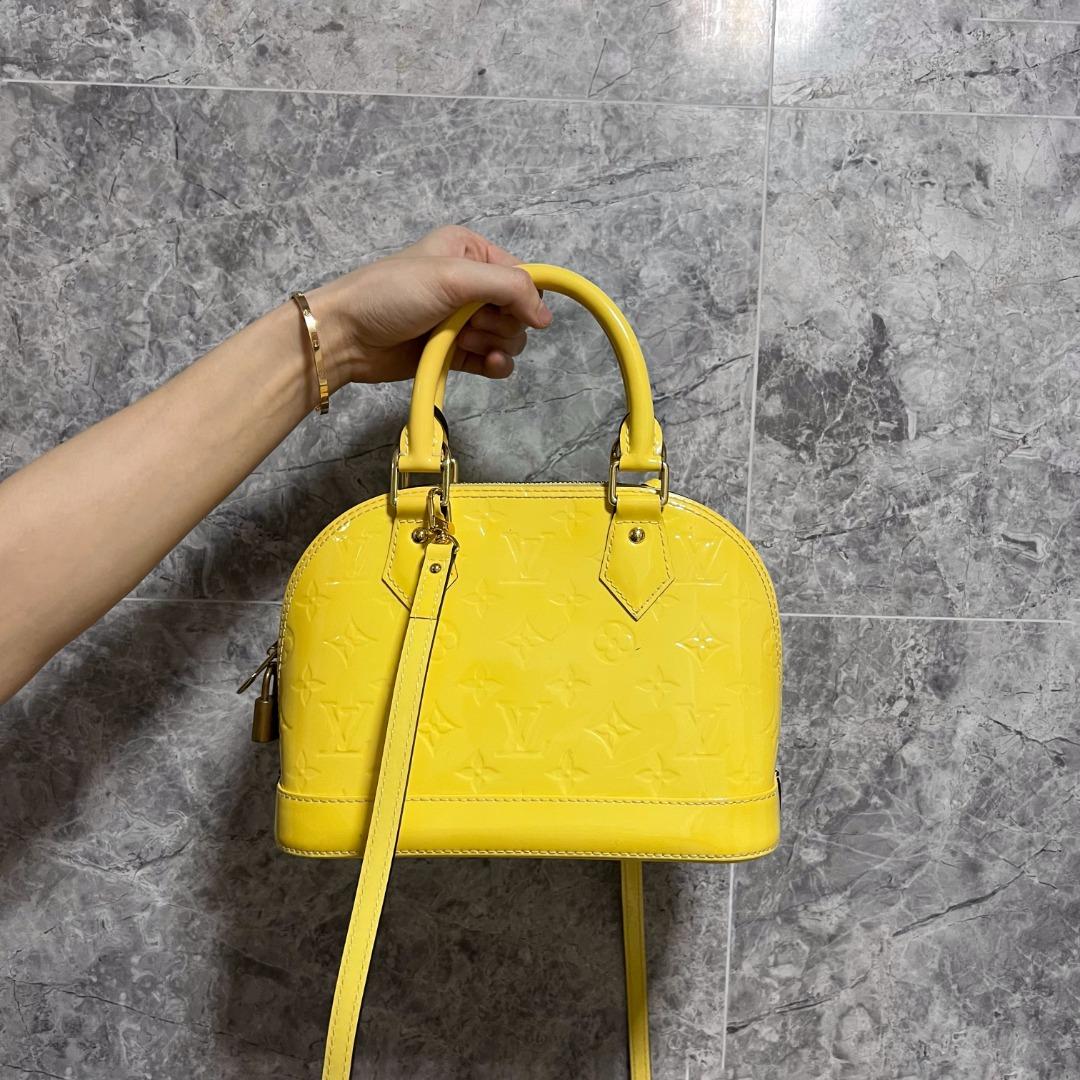 LV Alma BB Yellow Vernis GHW - Luxury Evermore