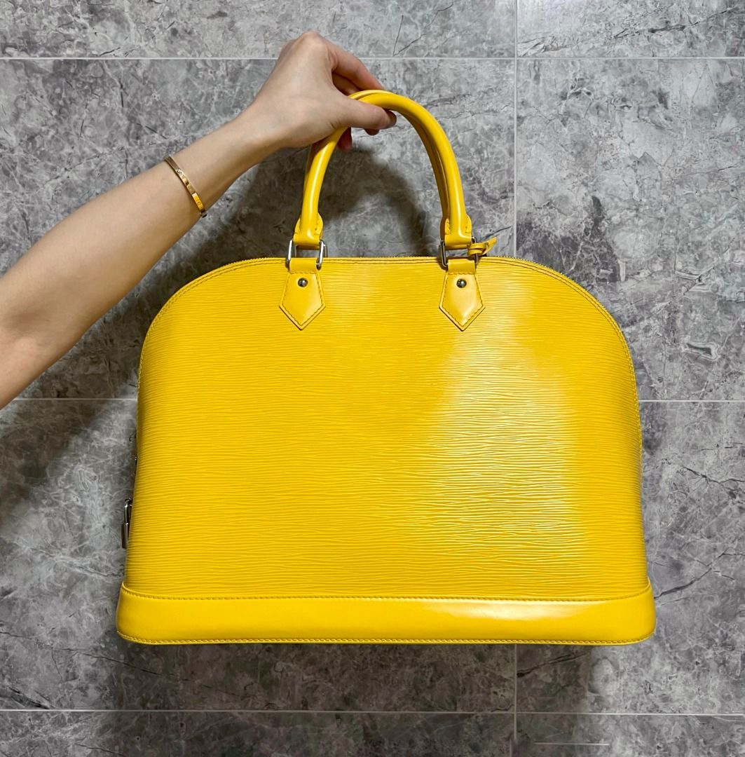 LV Alma GM EPI Leather Yellow SHW - Luxury Evermore