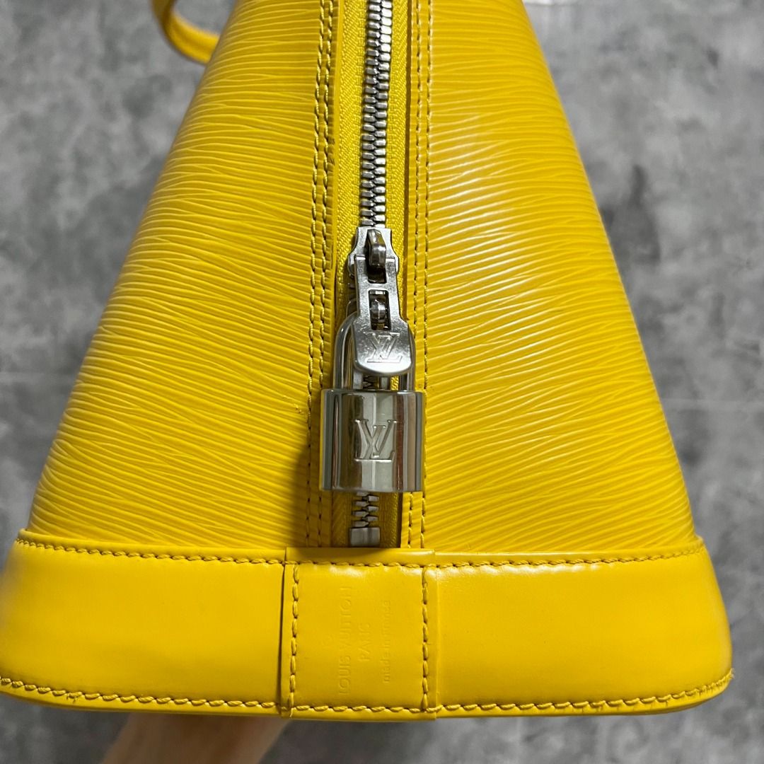 LV Alma GM EPI Leather Yellow SHW - Luxury Evermore