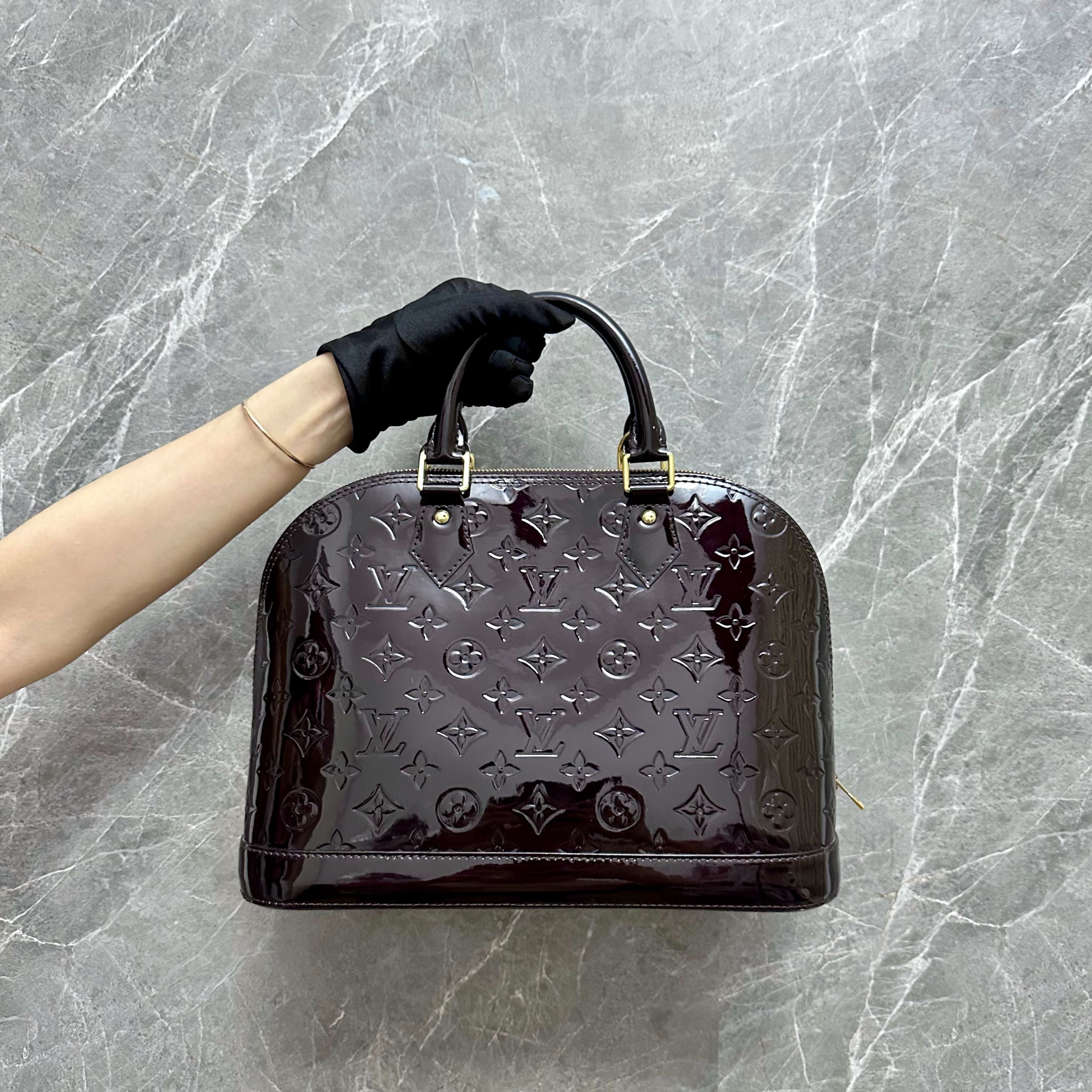 LV Alma PM Dark Plum GHW - Luxury Evermore