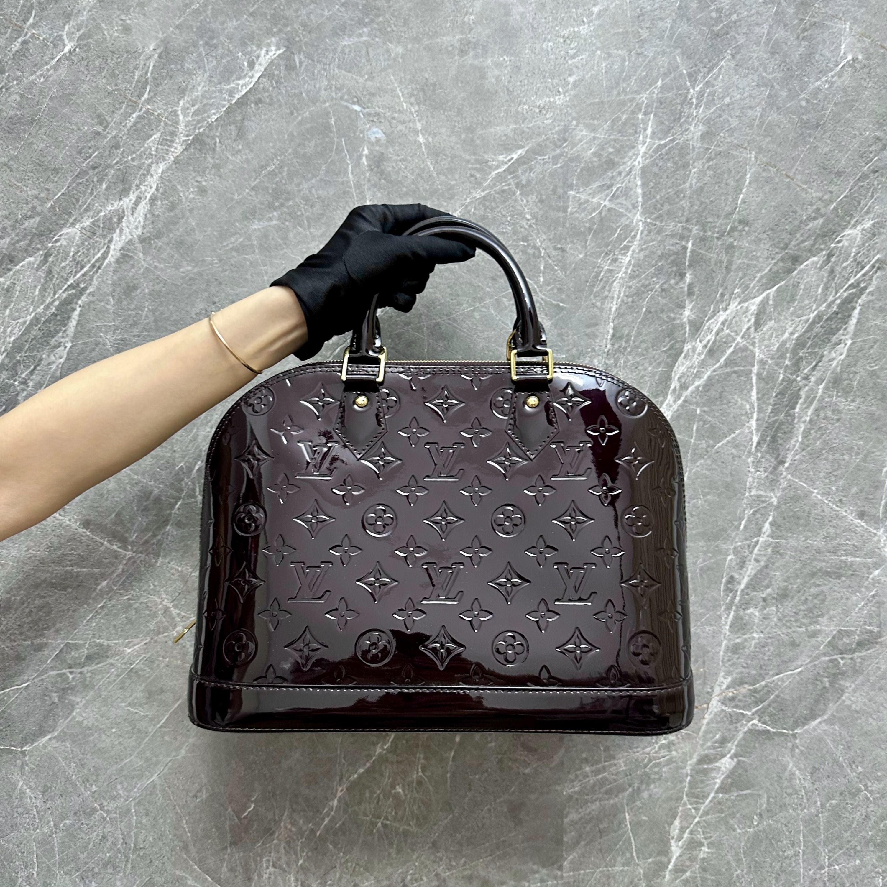 LV Alma PM Dark Plum GHW - Luxury Evermore