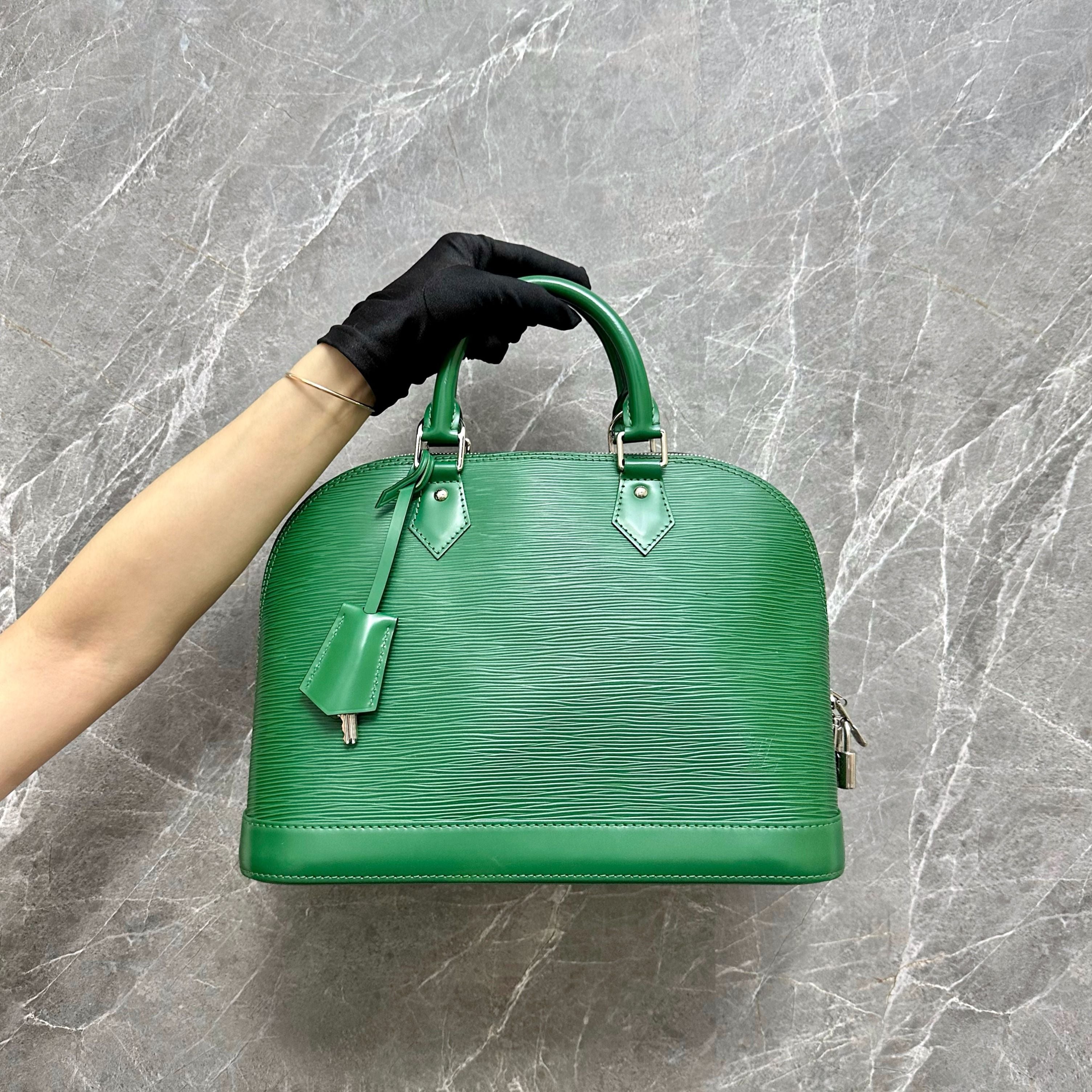 LV Alma PM EPI Leather Green SHW - Luxury Evermore