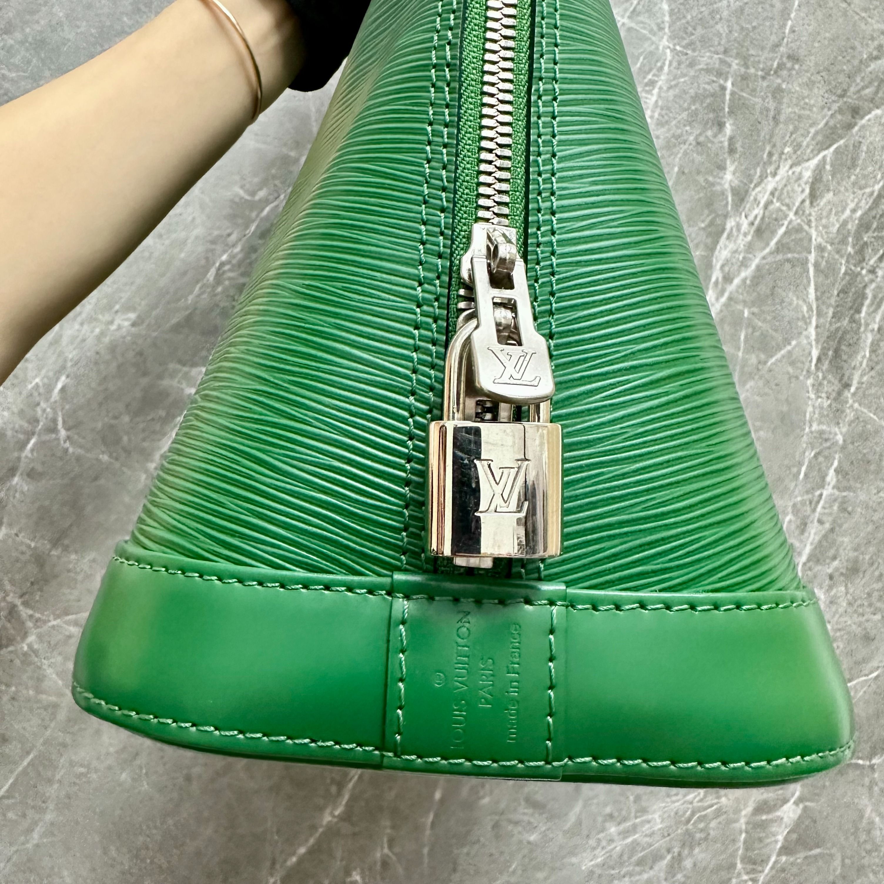 LV Alma PM EPI Leather Green SHW - Luxury Evermore