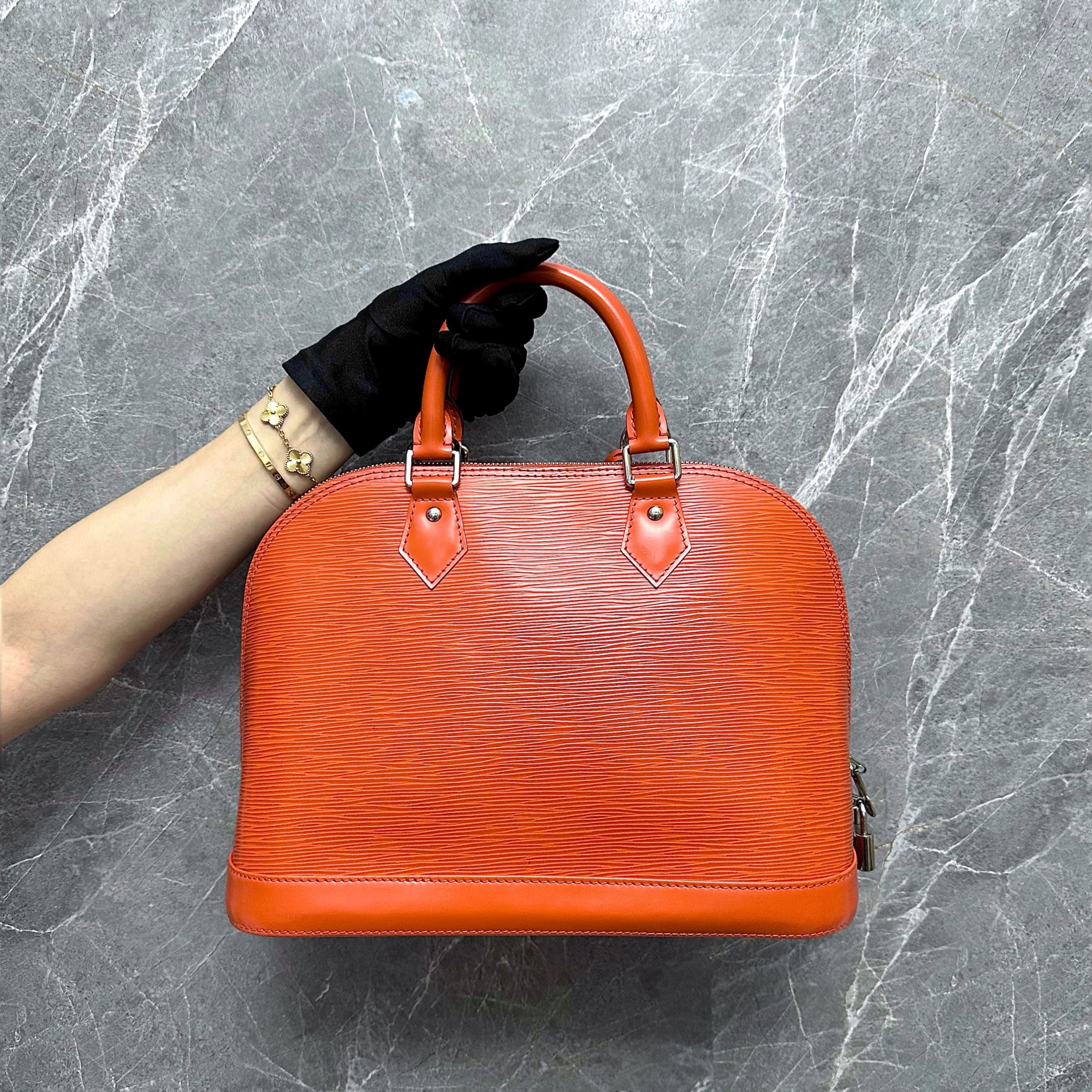 LV Alma PM EPI Leather Orange SHW - Luxury Evermore