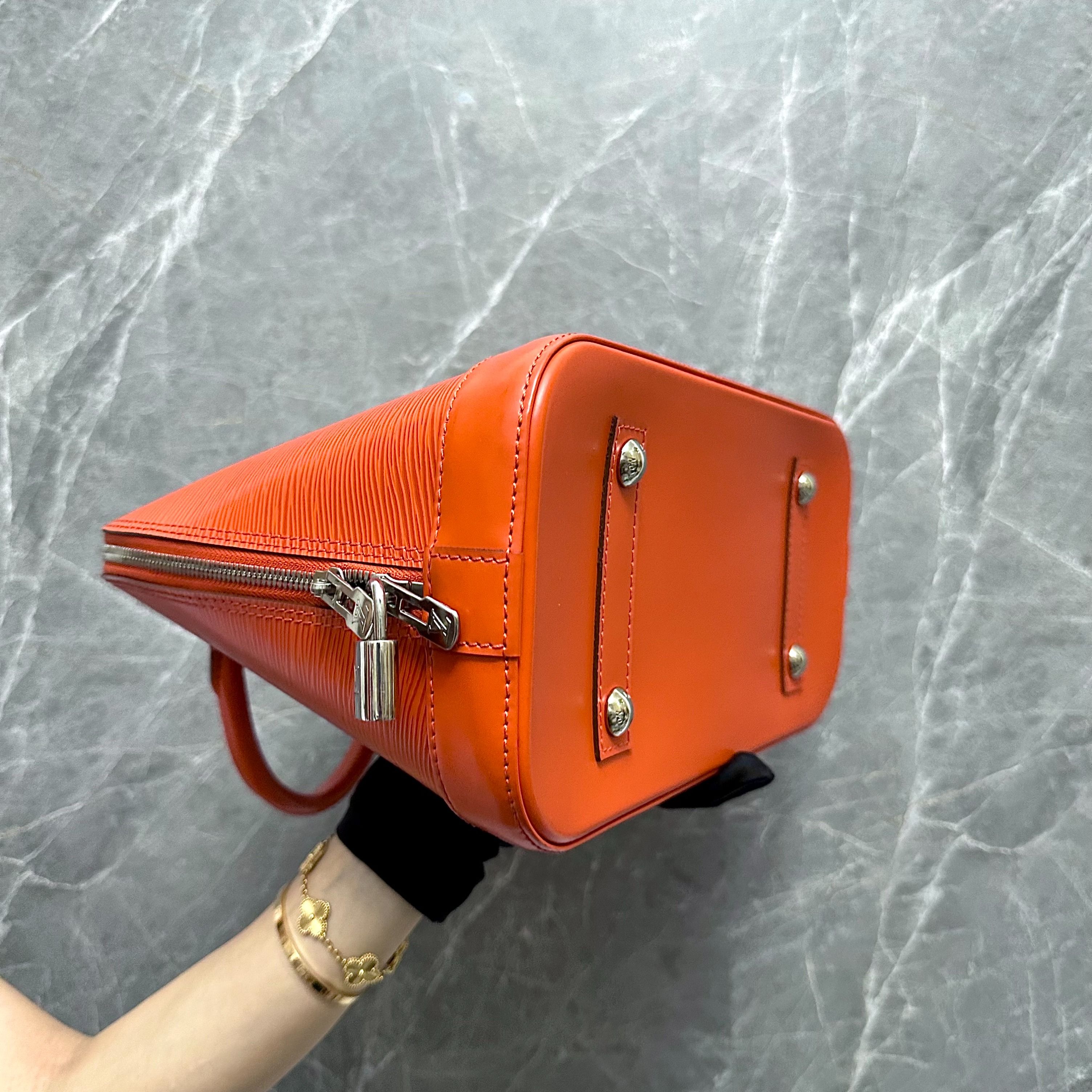 LV Alma PM EPI Leather Orange SHW - Luxury Evermore