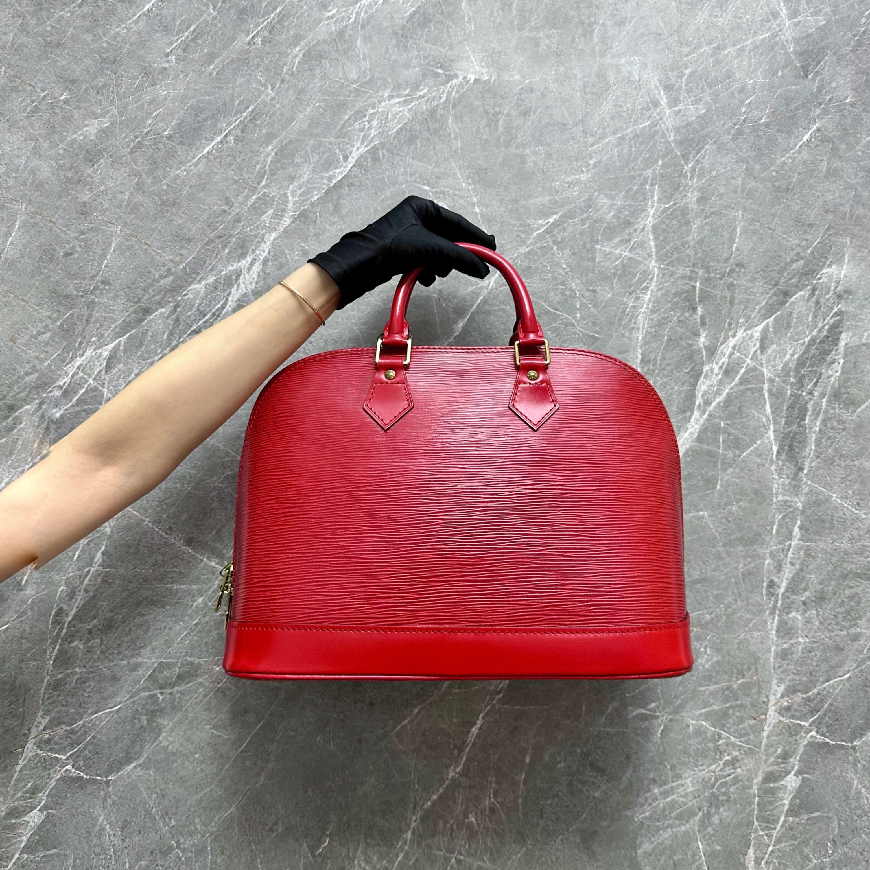 LV Alma PM EPI Leather Red GHW - Luxury Evermore