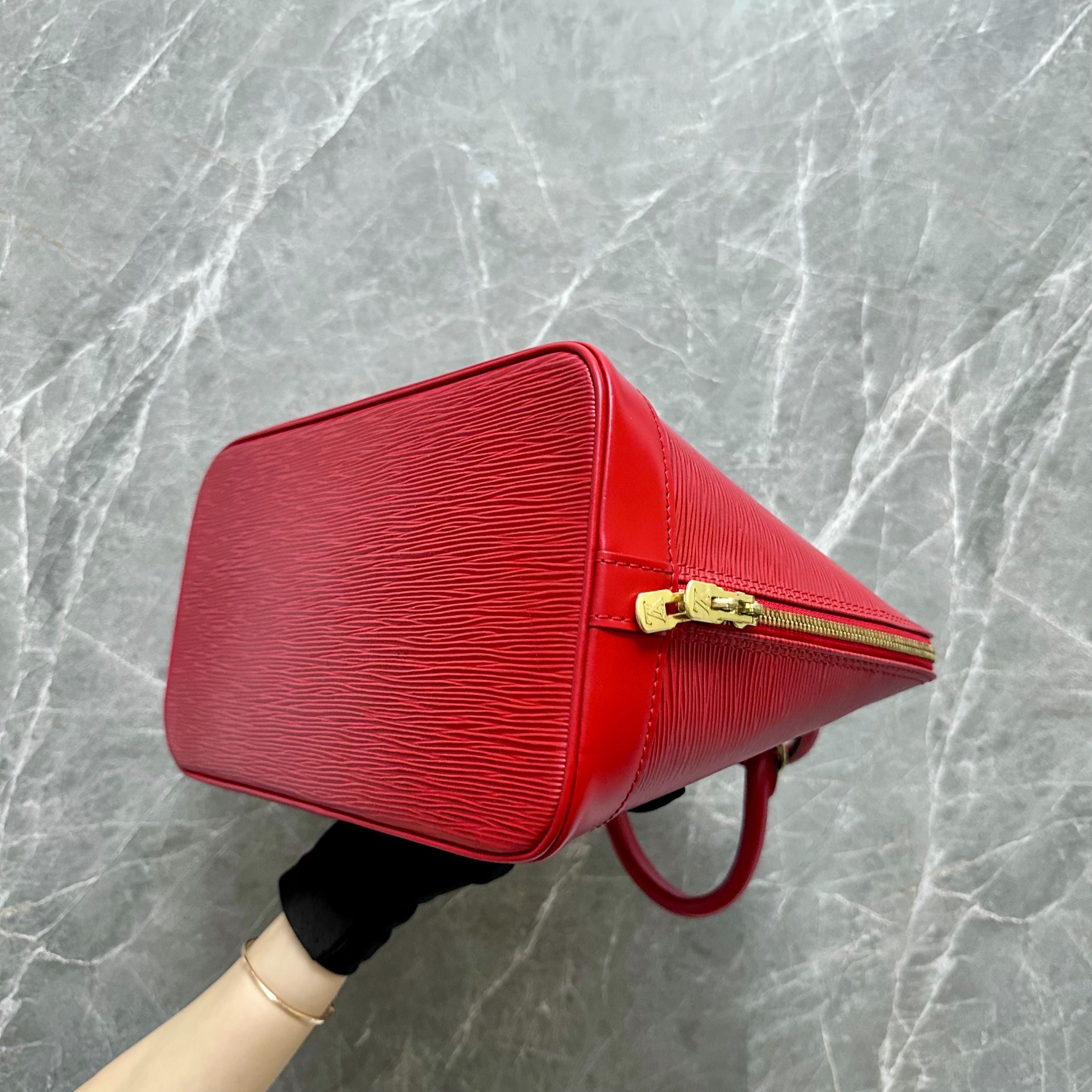 LV Alma PM EPI Leather Red GHW - Luxury Evermore