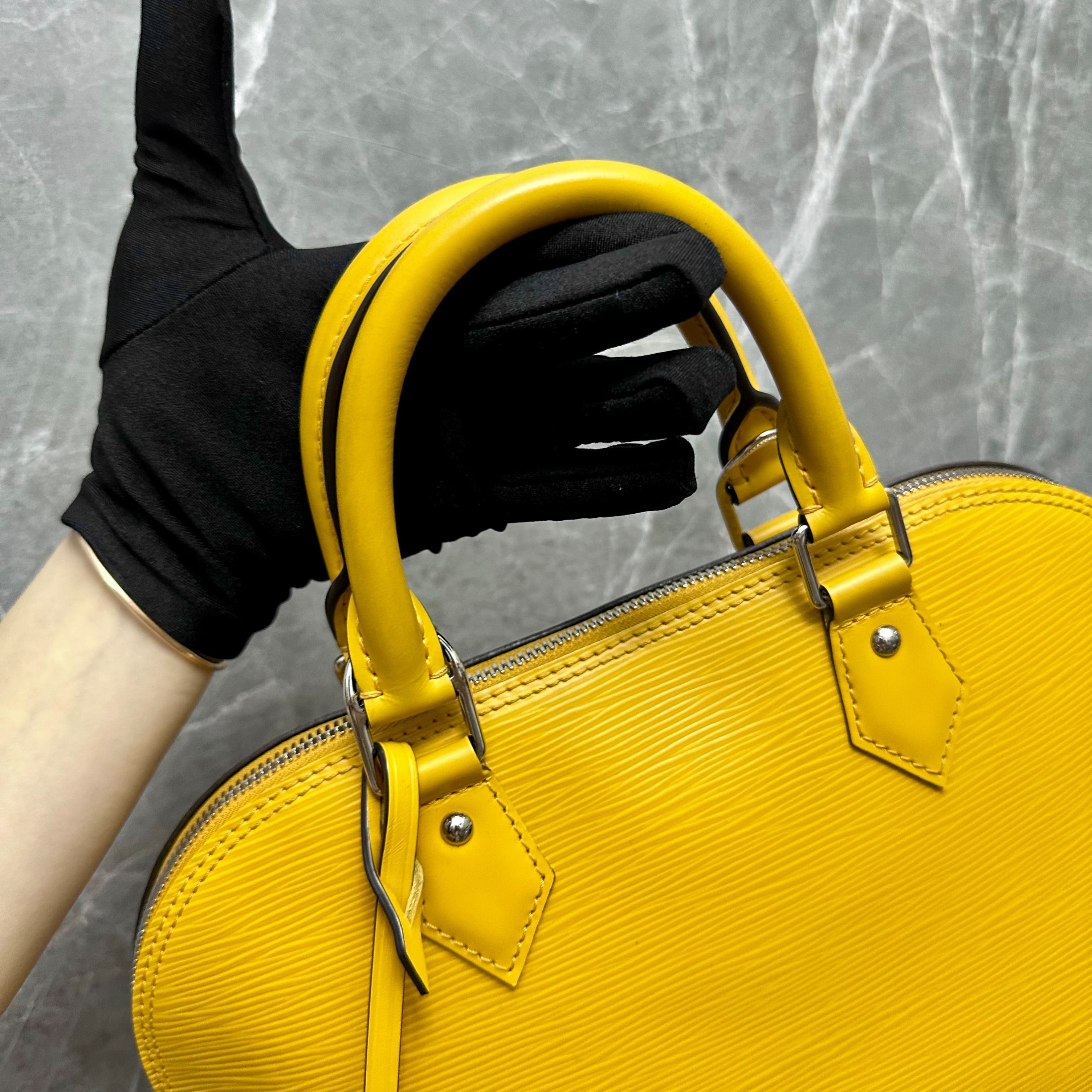 LV Alma PM EPI Leather Yellow SHW - Luxury Evermore