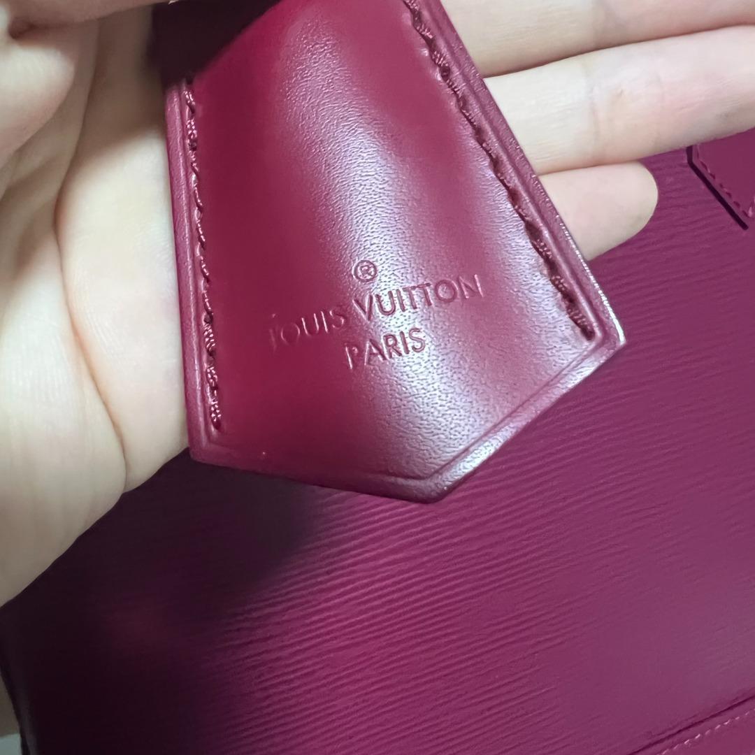 LV Alma PM Louis Vuitton Epi Leather Plum - Luxury Evermore