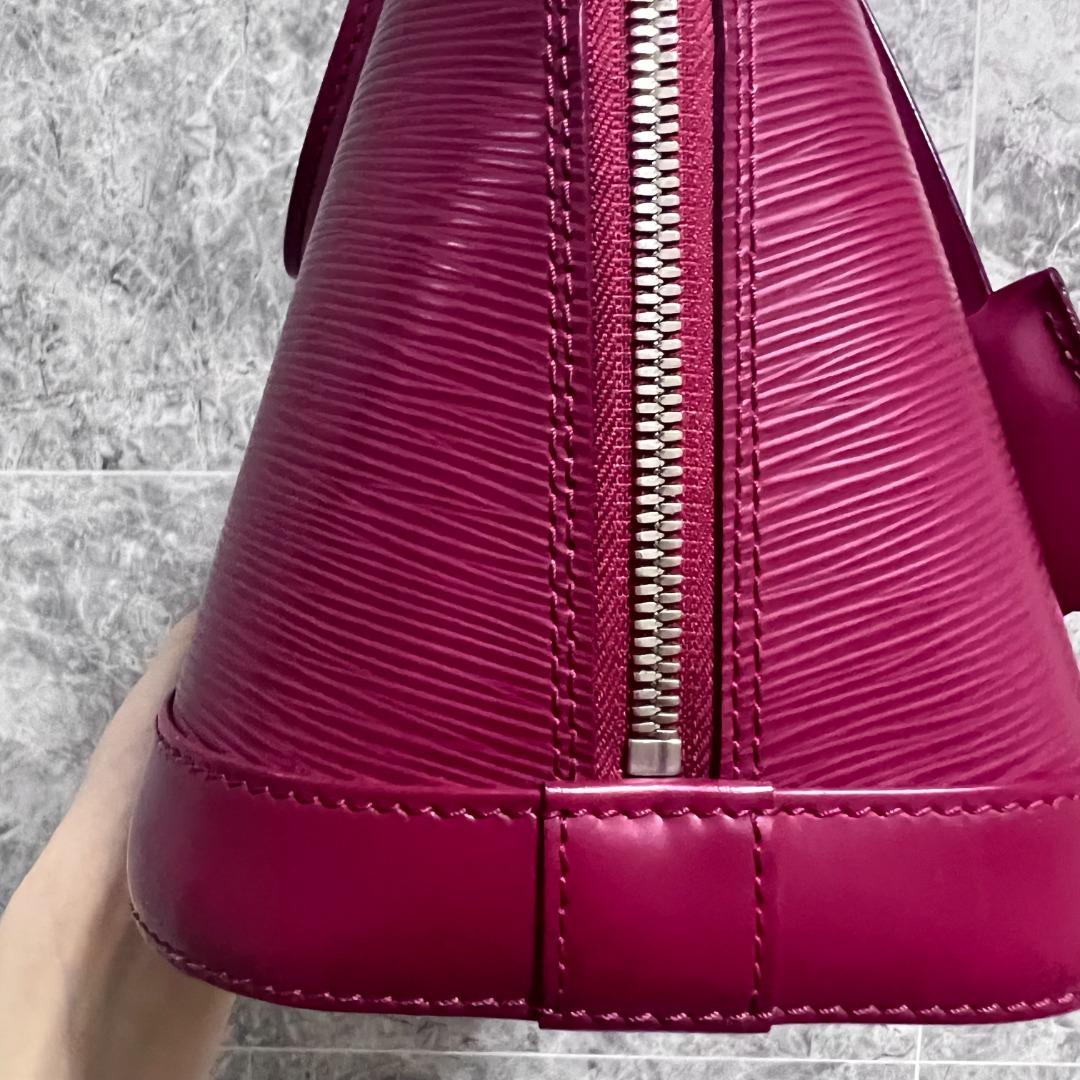 LV Alma PM Louis Vuitton Epi Leather Plum - Luxury Evermore