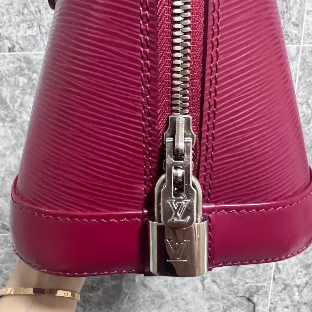 LV Alma PM Louis Vuitton Epi Leather Plum - Luxury Evermore