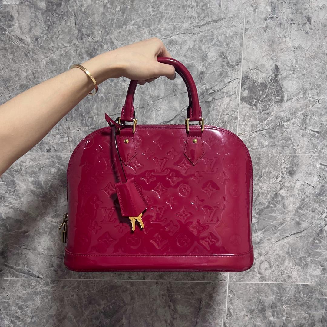 LV Alma PM Louis Vuitton Patent Leather Red - Luxury Evermore