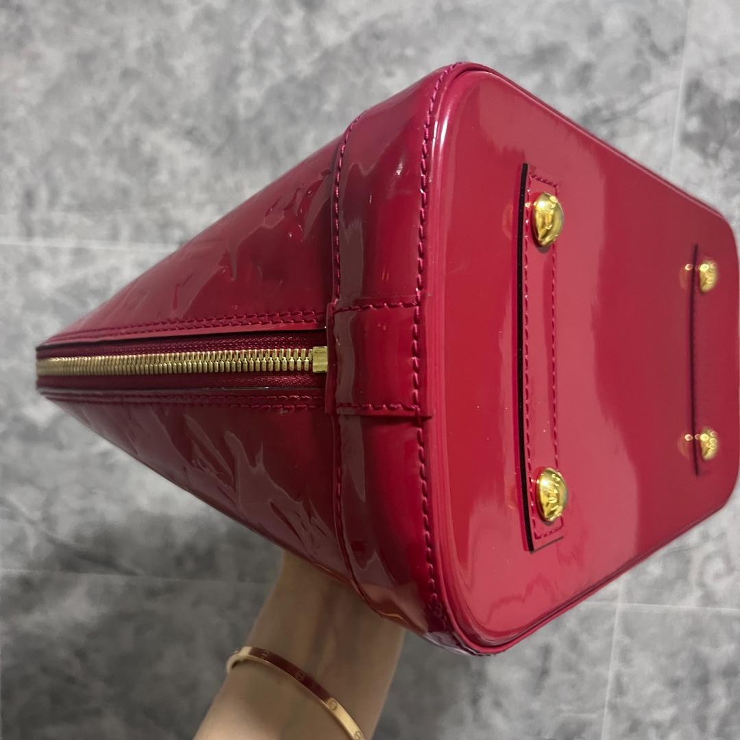 LV Alma PM Louis Vuitton Patent Leather Red - Luxury Evermore