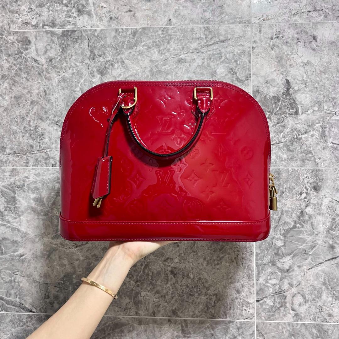 LV Alma PM Vernis GHW Red - Luxury Evermore