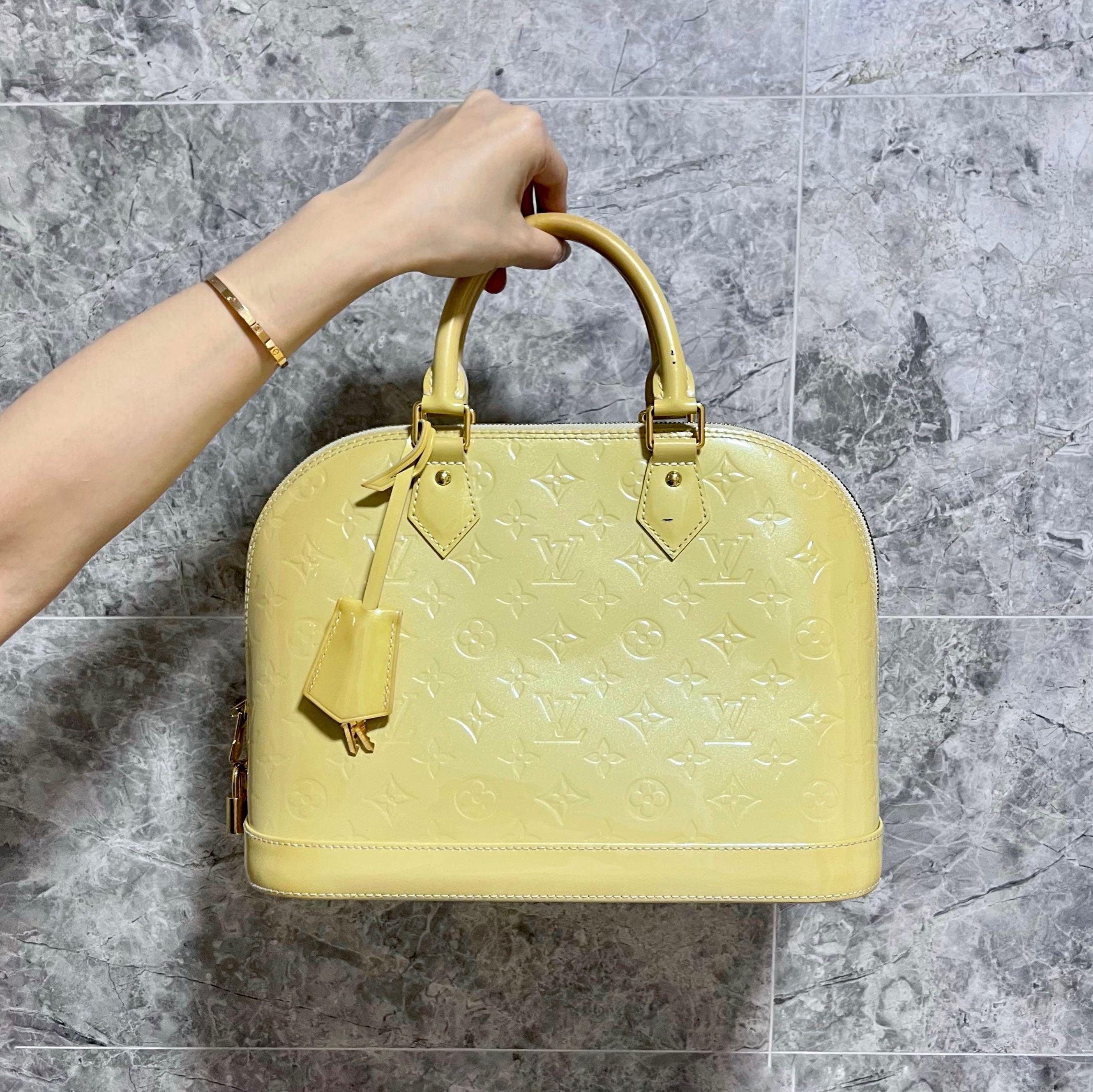 LV Alma PM Vernis GHW Yellow - Luxury Evermore