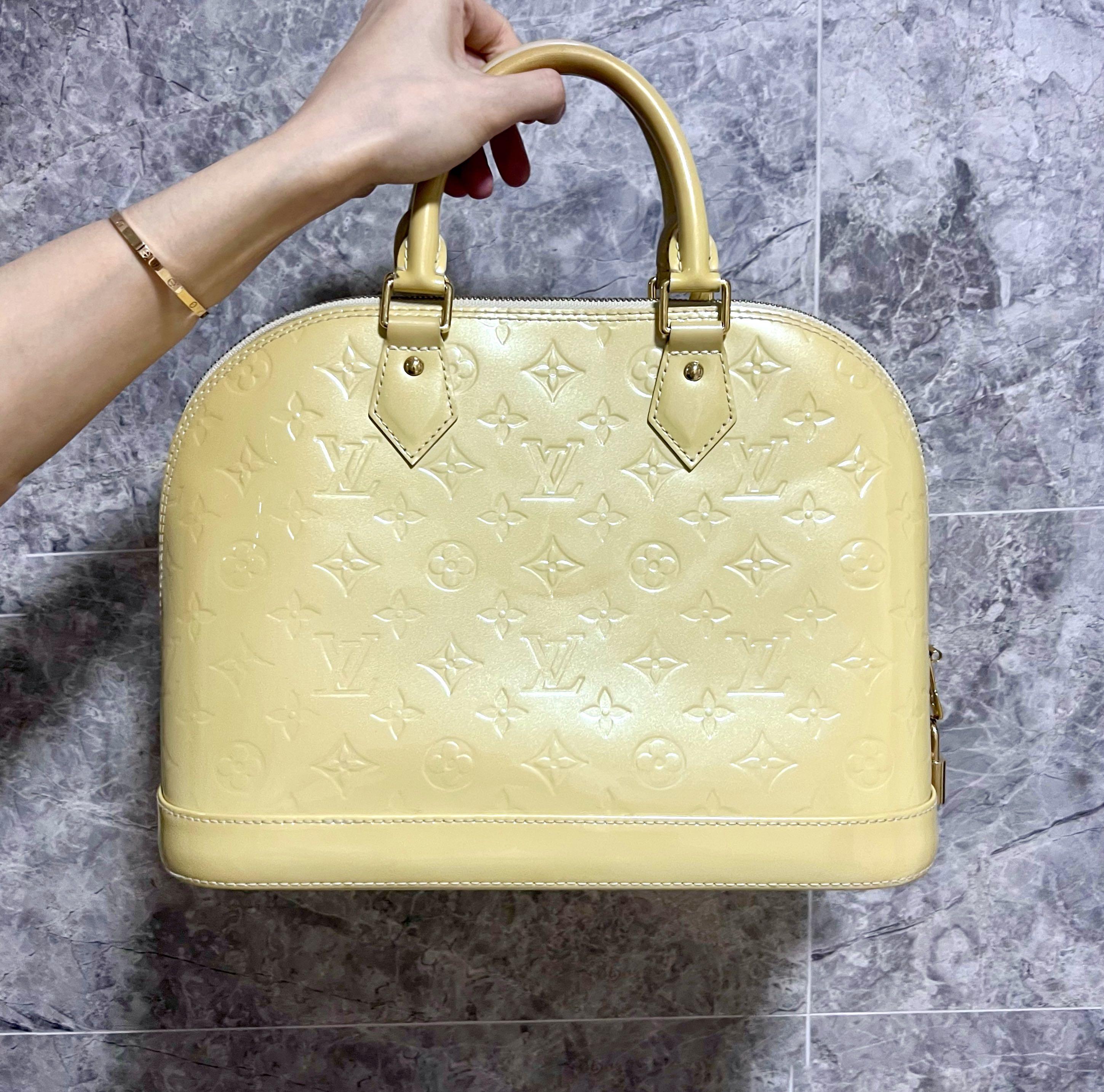 LV Alma PM Vernis GHW Yellow - Luxury Evermore