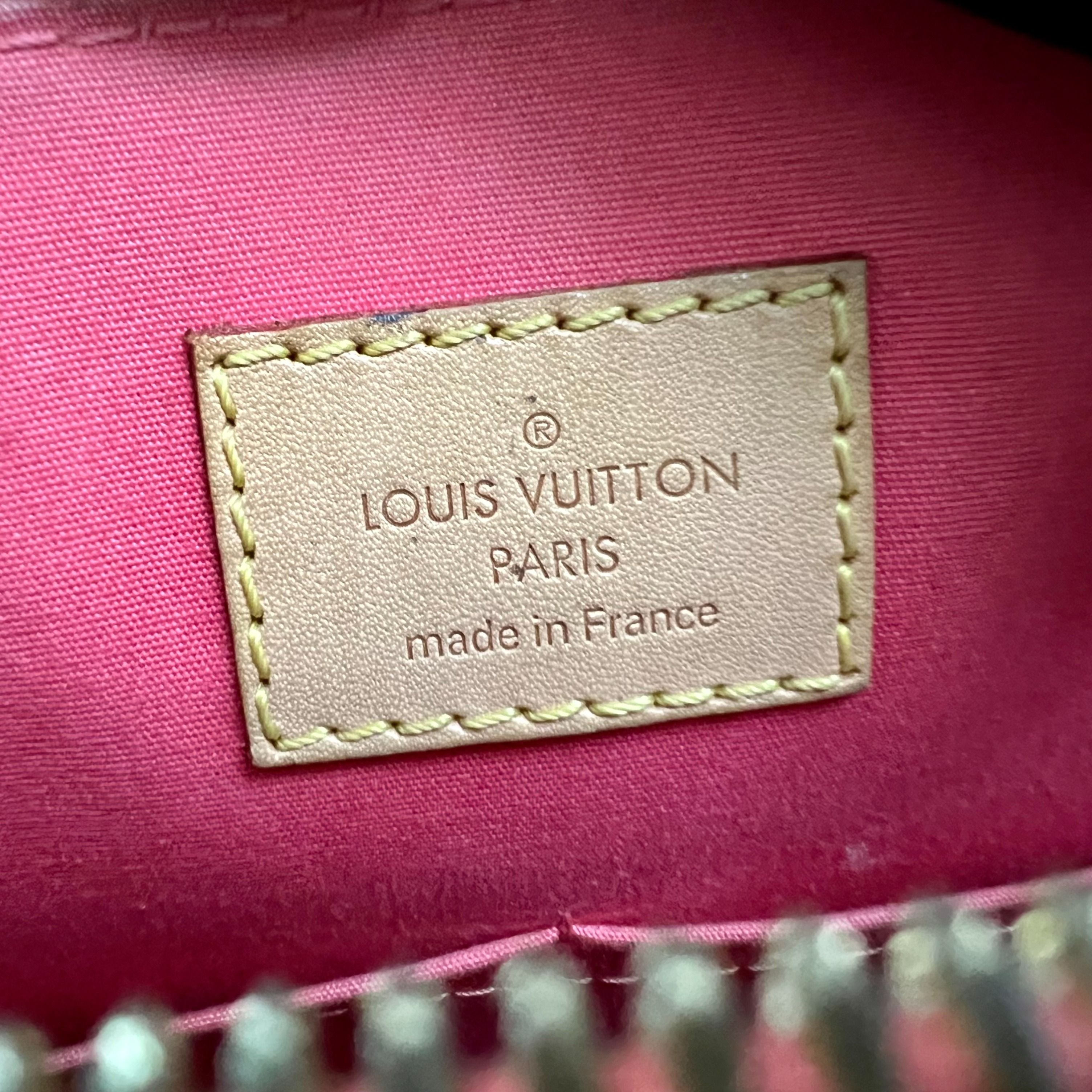 LV Alma PM Vernis Lobster Pink GHW - Luxury Evermore