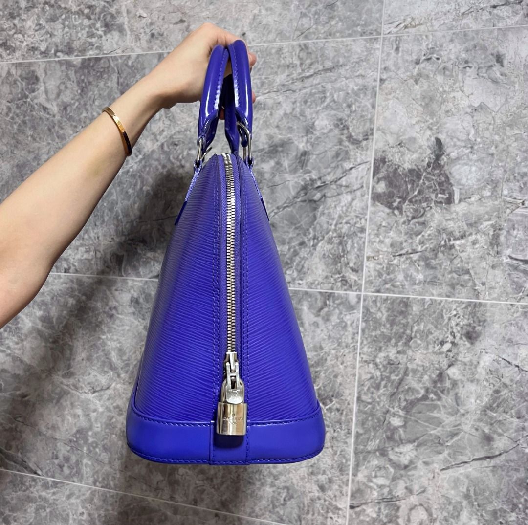 LV Alma PM Violet Epi Leather SHW - Luxury Evermore