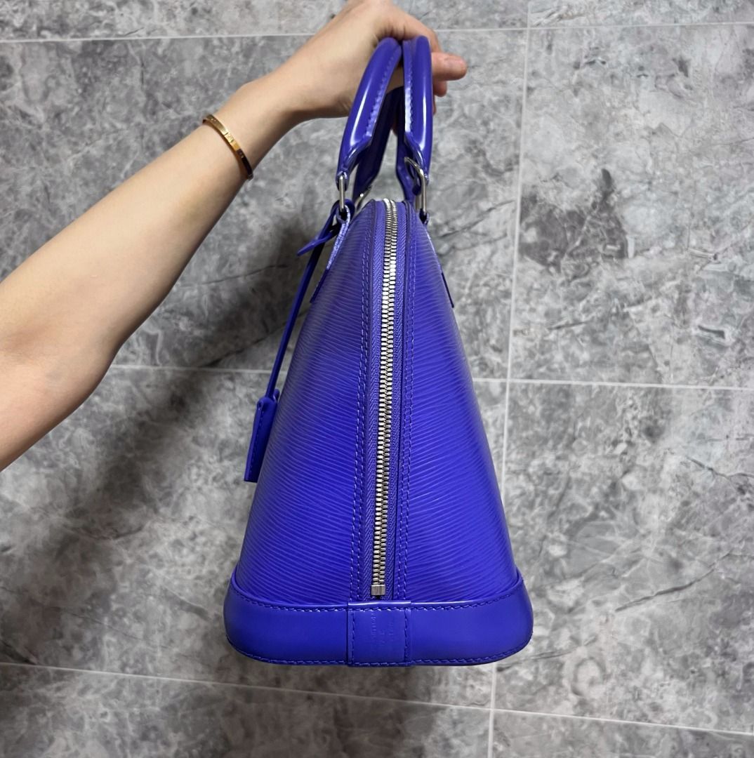 LV Alma PM Violet Epi Leather SHW - Luxury Evermore