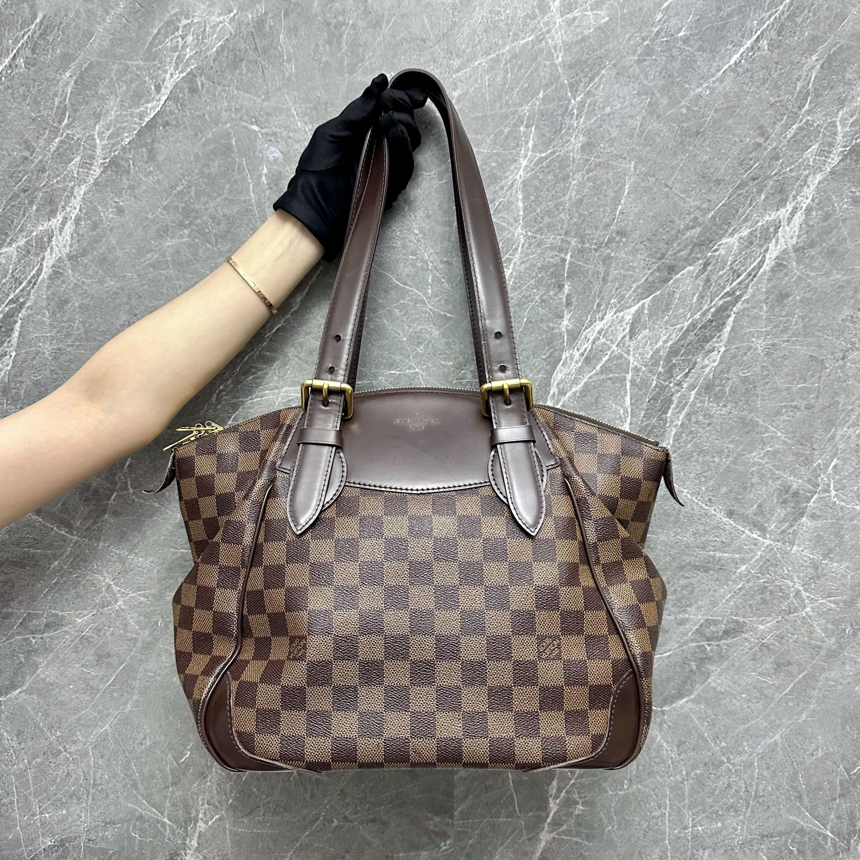 LV Ebene Verona PM Damier Shoulder Bag - Luxury Evermore