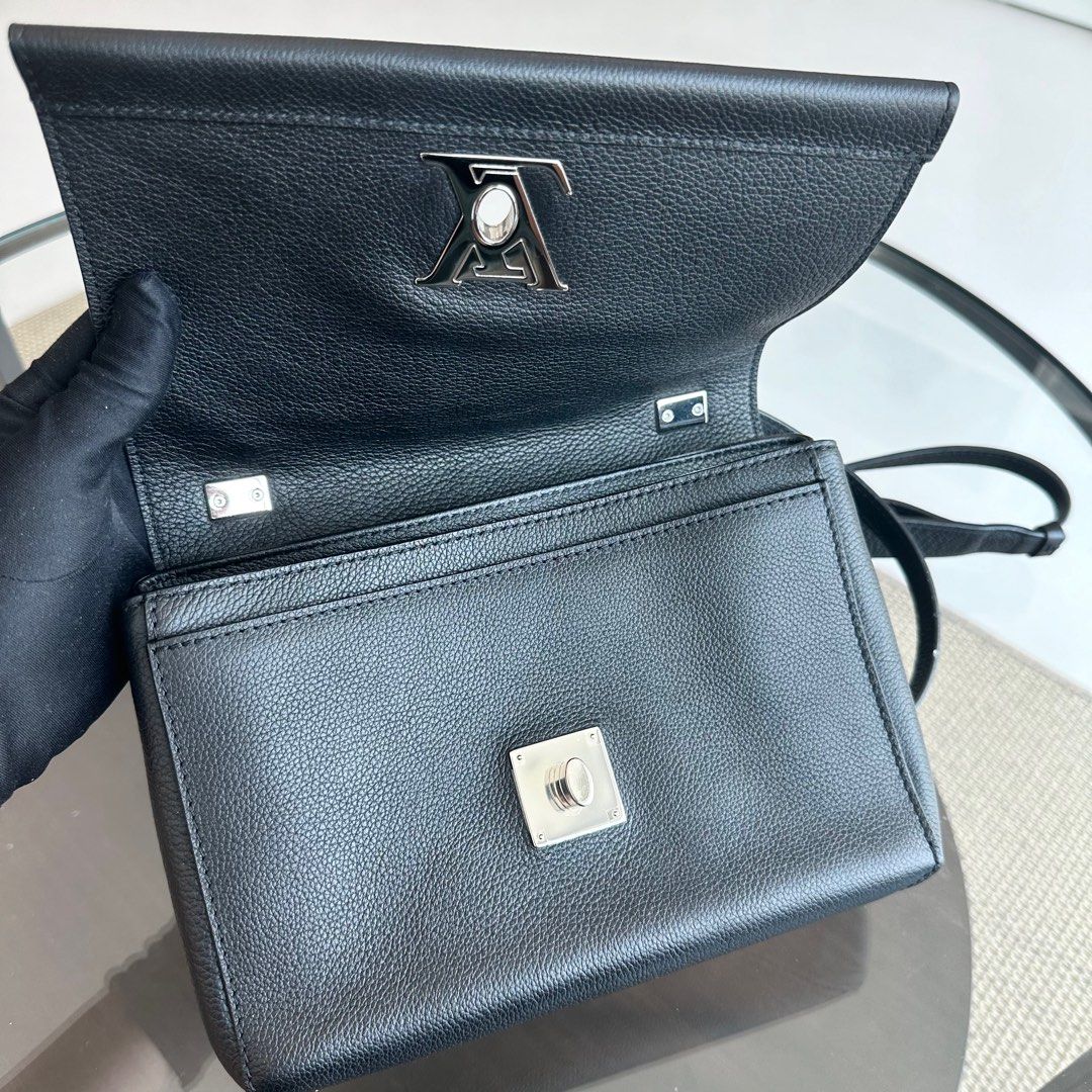 LV Lockme II Calfskin Crossbody Black SHW - Luxury Evermore