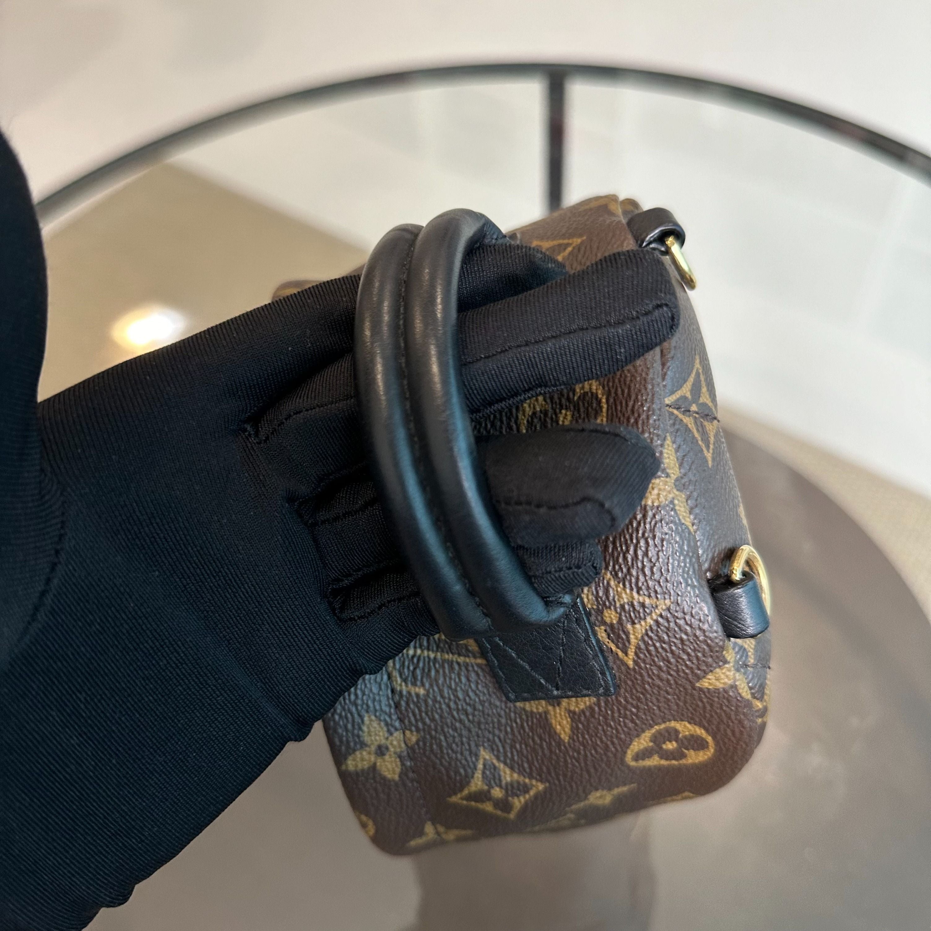 LV Louis Vuitton Palm Spring Mini Monogram Backpack - Luxury Evermore