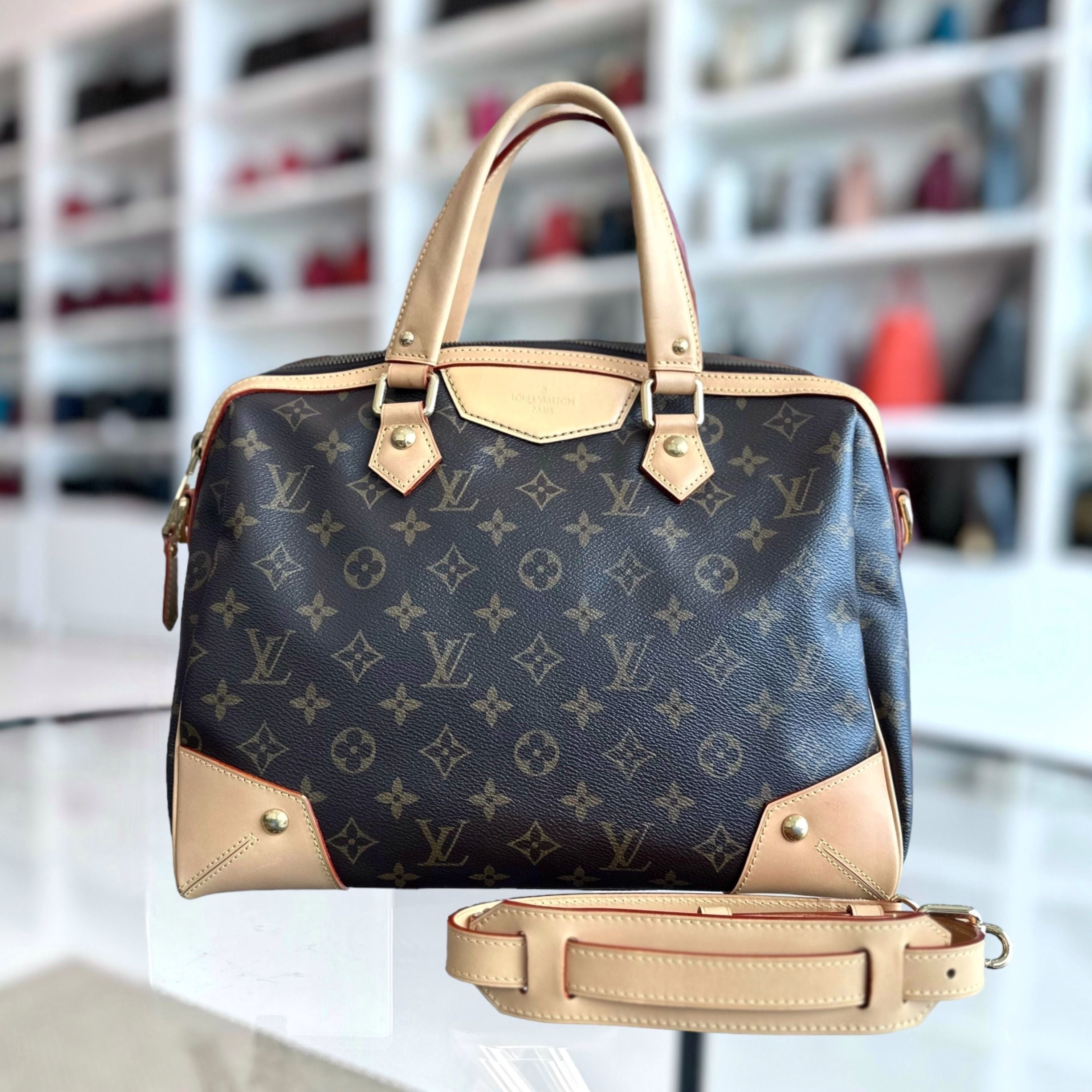 LV Louis Vuitton Retiro Monogram 2 Way Bag - Luxury Evermore