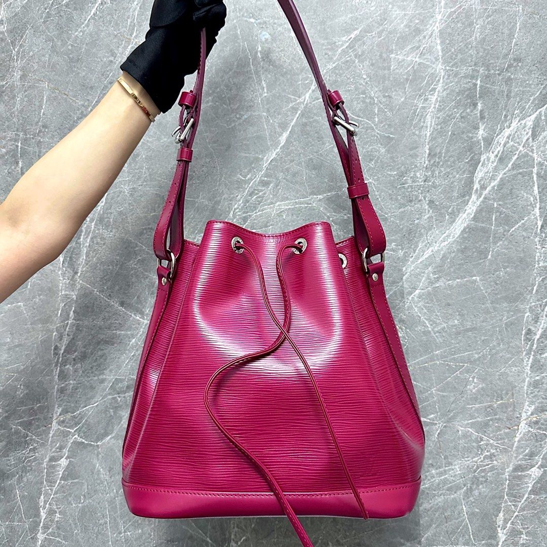 LV Neo EPI Leather Bucket Bag Burgundy Louis Vuitton - Luxury Evermore