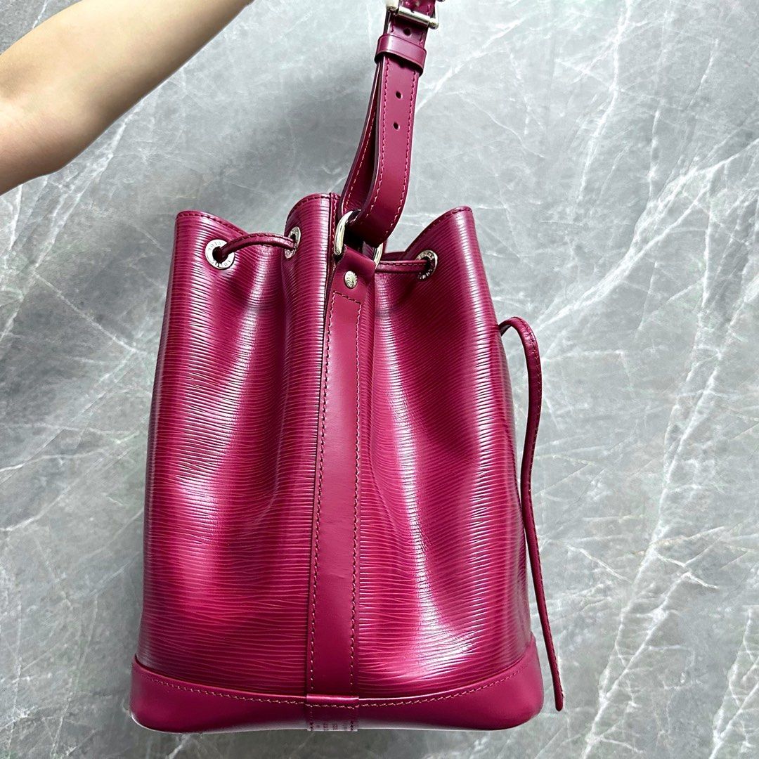 LV Neo EPI Leather Bucket Bag Burgundy Louis Vuitton - Luxury Evermore