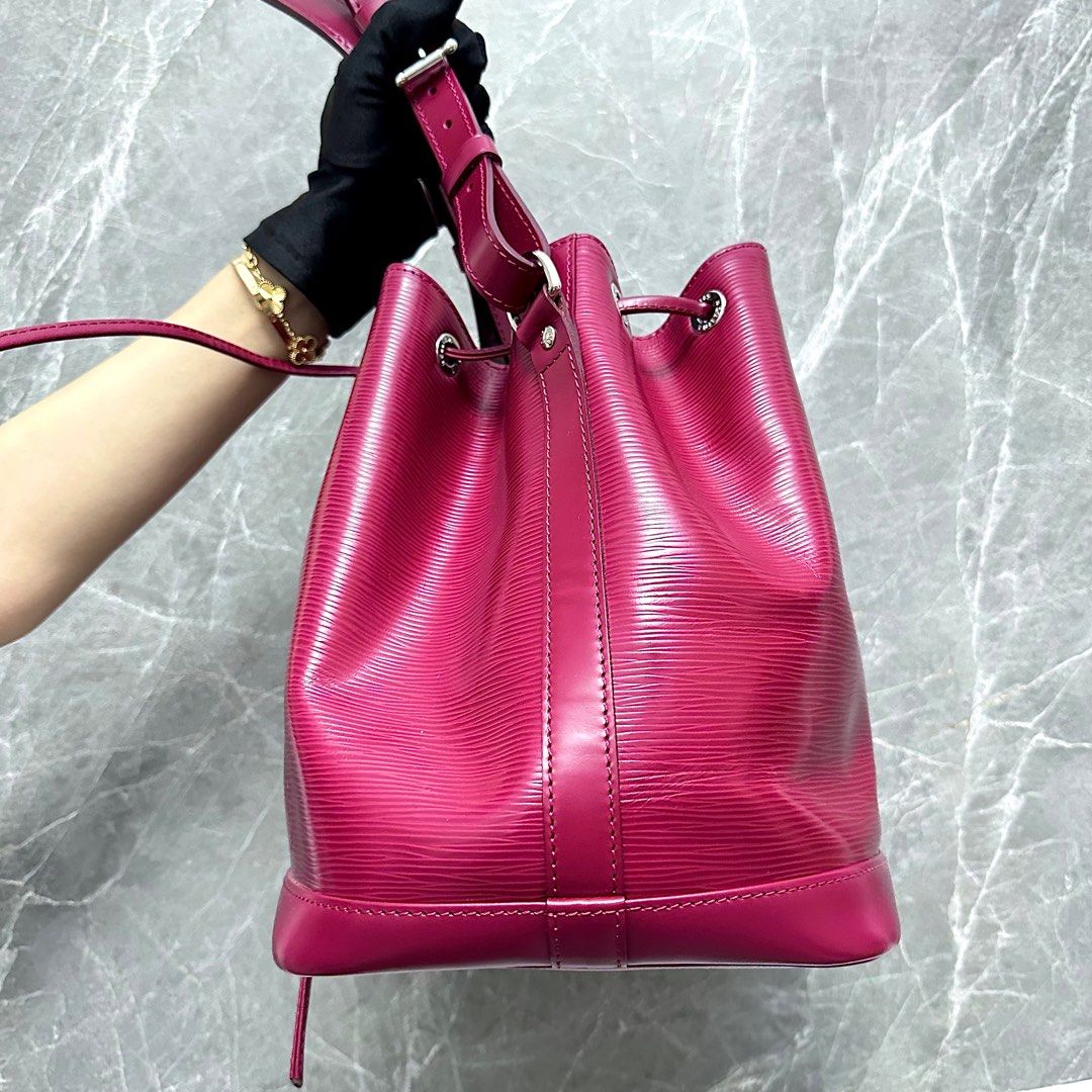 LV Neo EPI Leather Bucket Bag Burgundy Louis Vuitton - Luxury Evermore