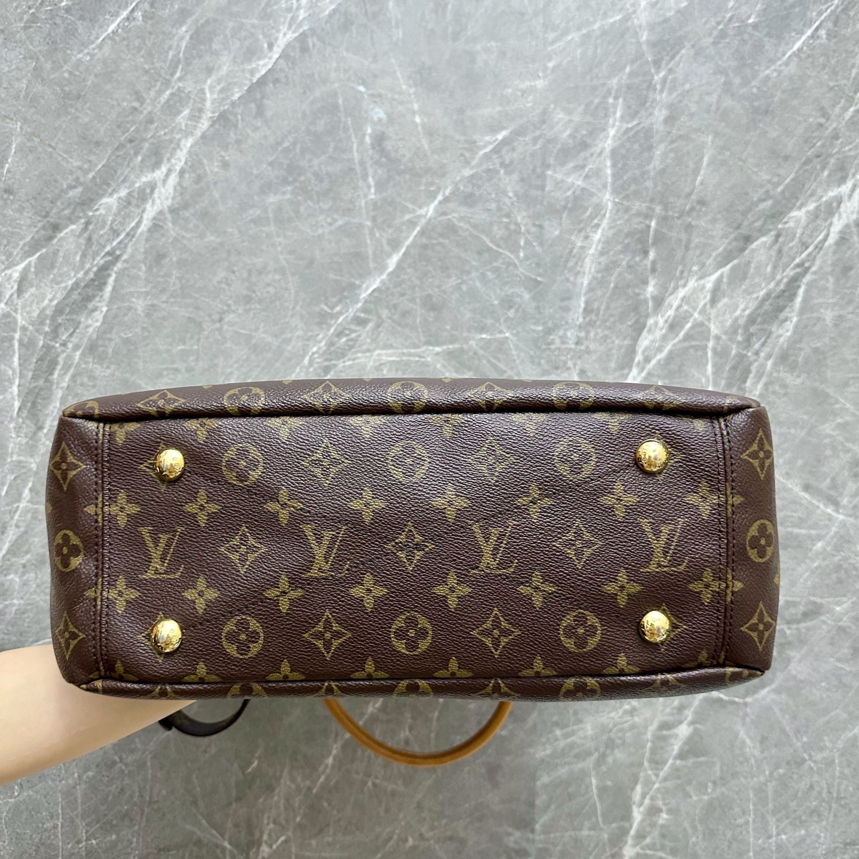 LV Pallas MM Monogram Mustard - Luxury Evermore