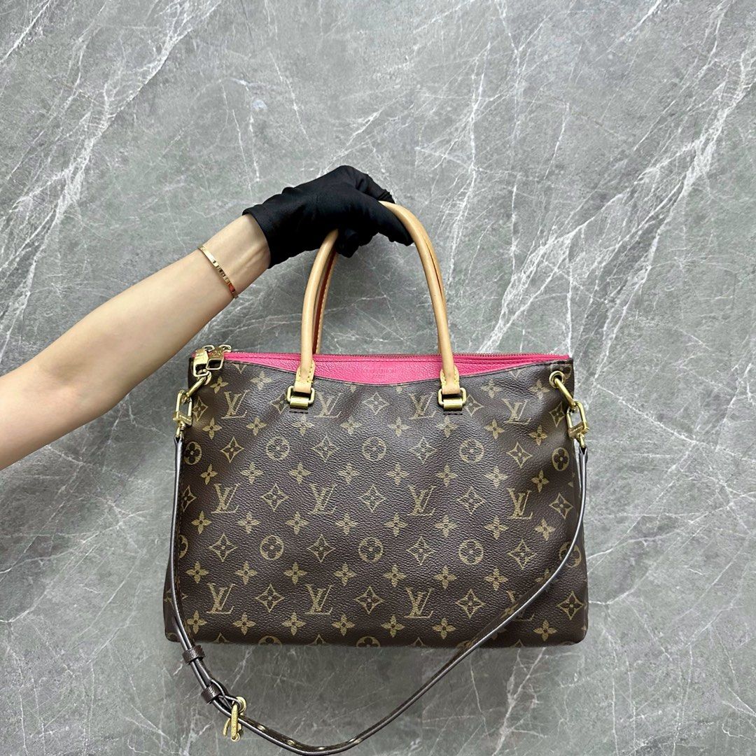 LV Pallas MM Monogram Pink Louis Vuitton - Luxury Evermore