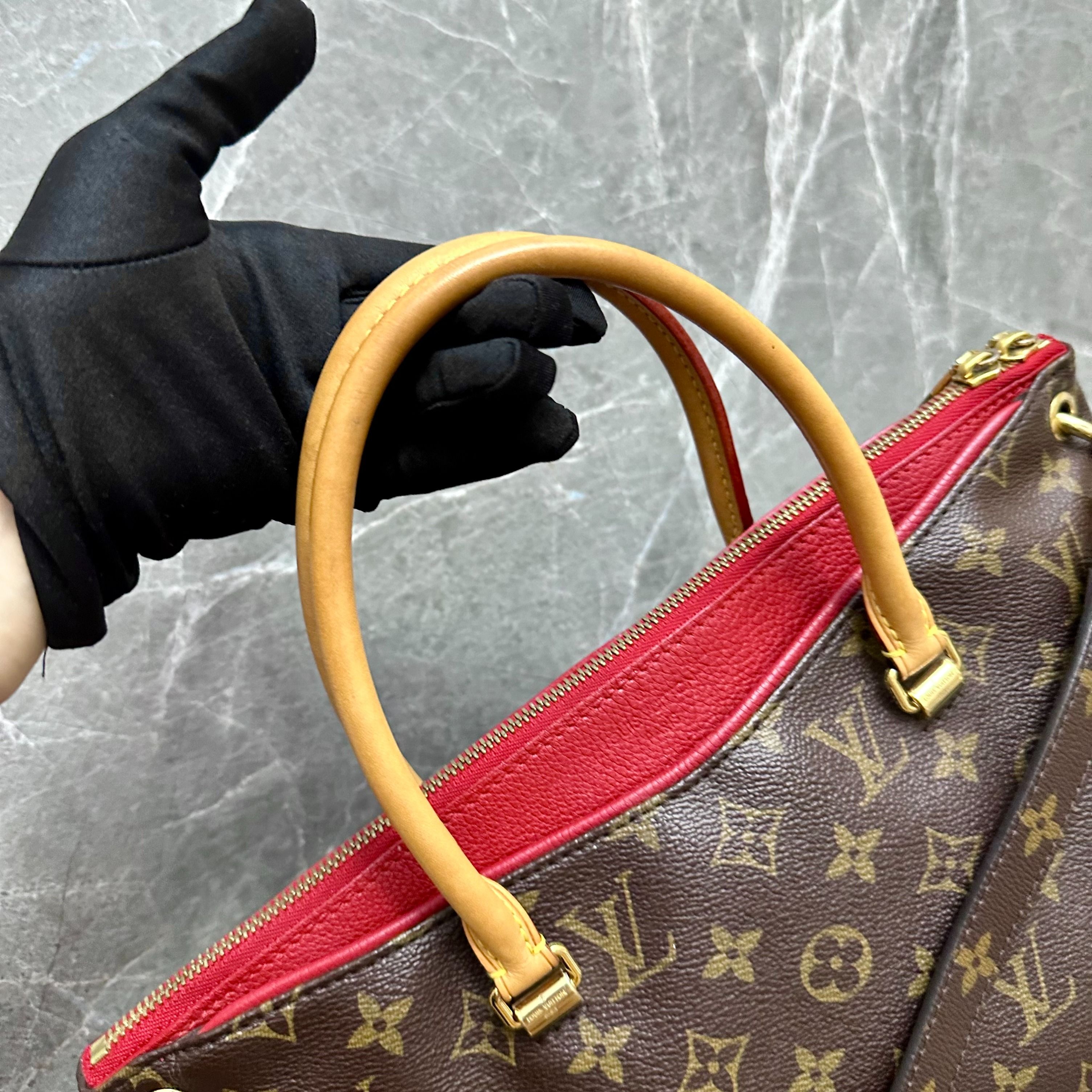 LV Pallas MM Monogram Red - Luxury Evermore