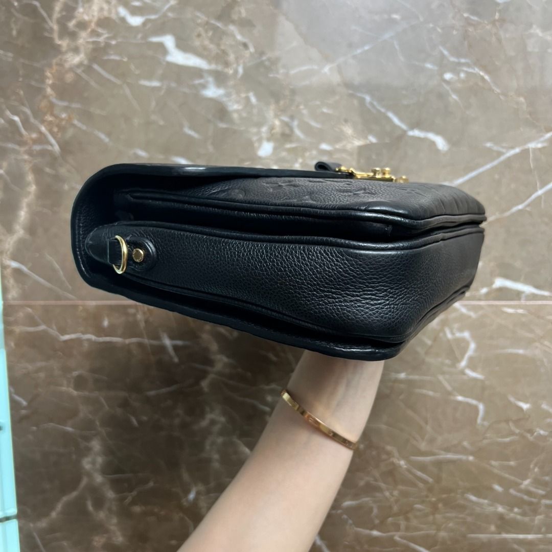 LV Pochette Metis Black Monogram Empreinte Calfskin - Luxury Evermore