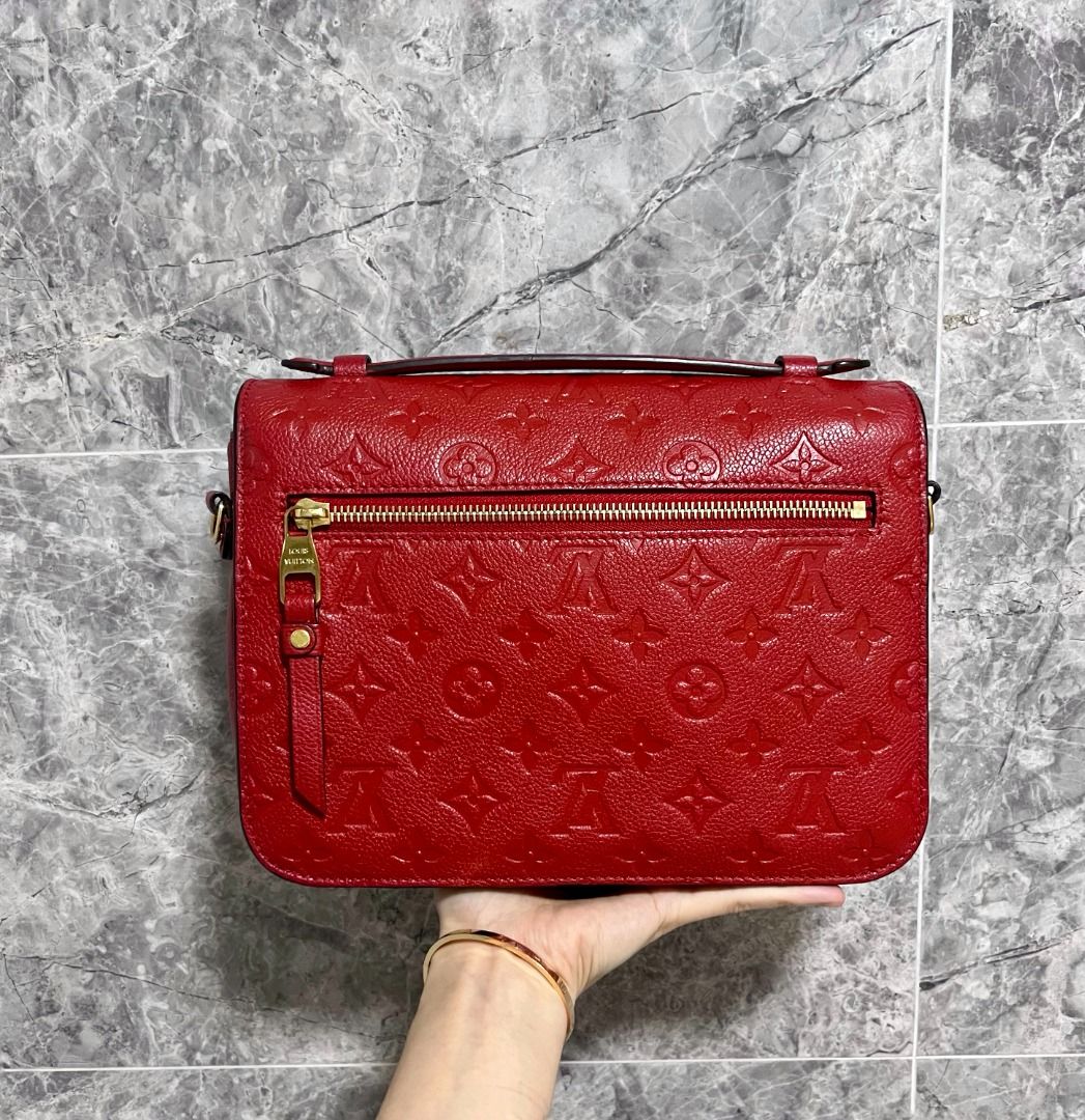 LV Pochette Metis Red Calfskin - Luxury Evermore